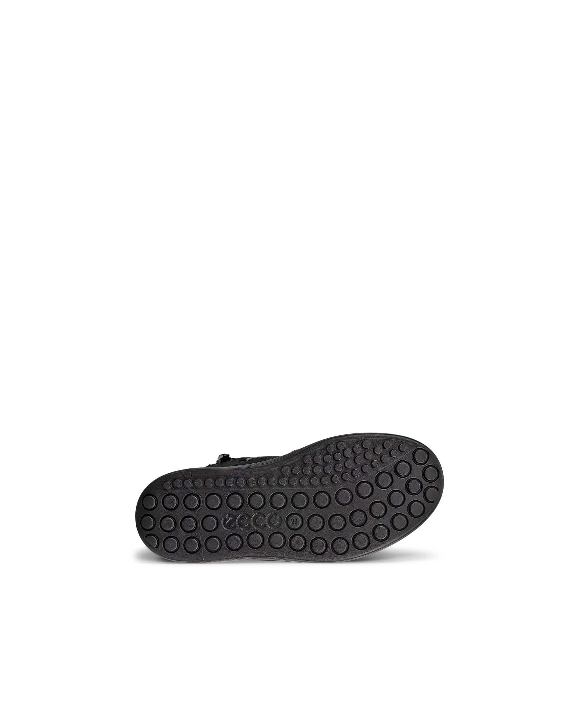 ECCO® SOFT 60 dječje vodootporne gležnjače od nubuka - Crna - Sole