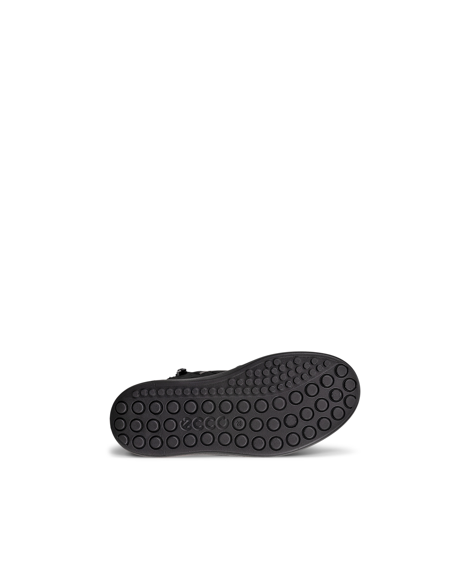 ECCO® SOFT 60 dječje vodootporne gležnjače od nubuka - Crna - Sole