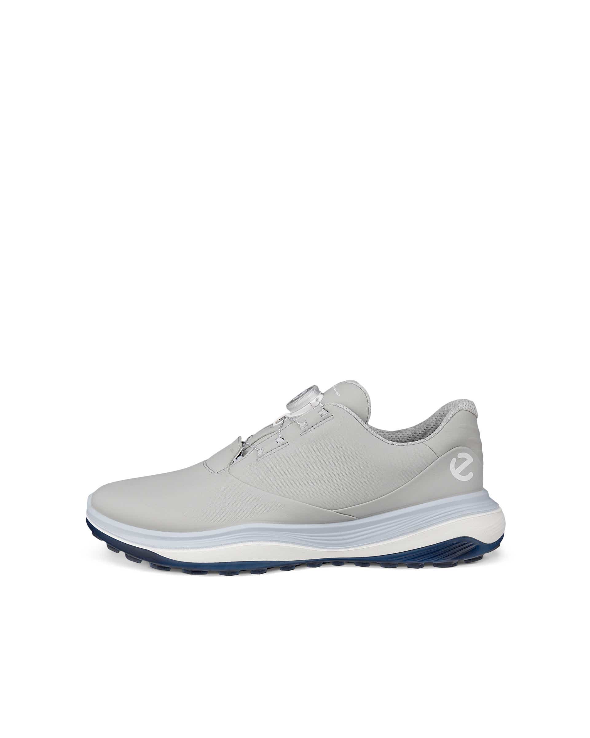 ECCO GOLF LT1 BOA Men メンズ レザーウォータープルーフゴルフシューズ - グレー - Outside