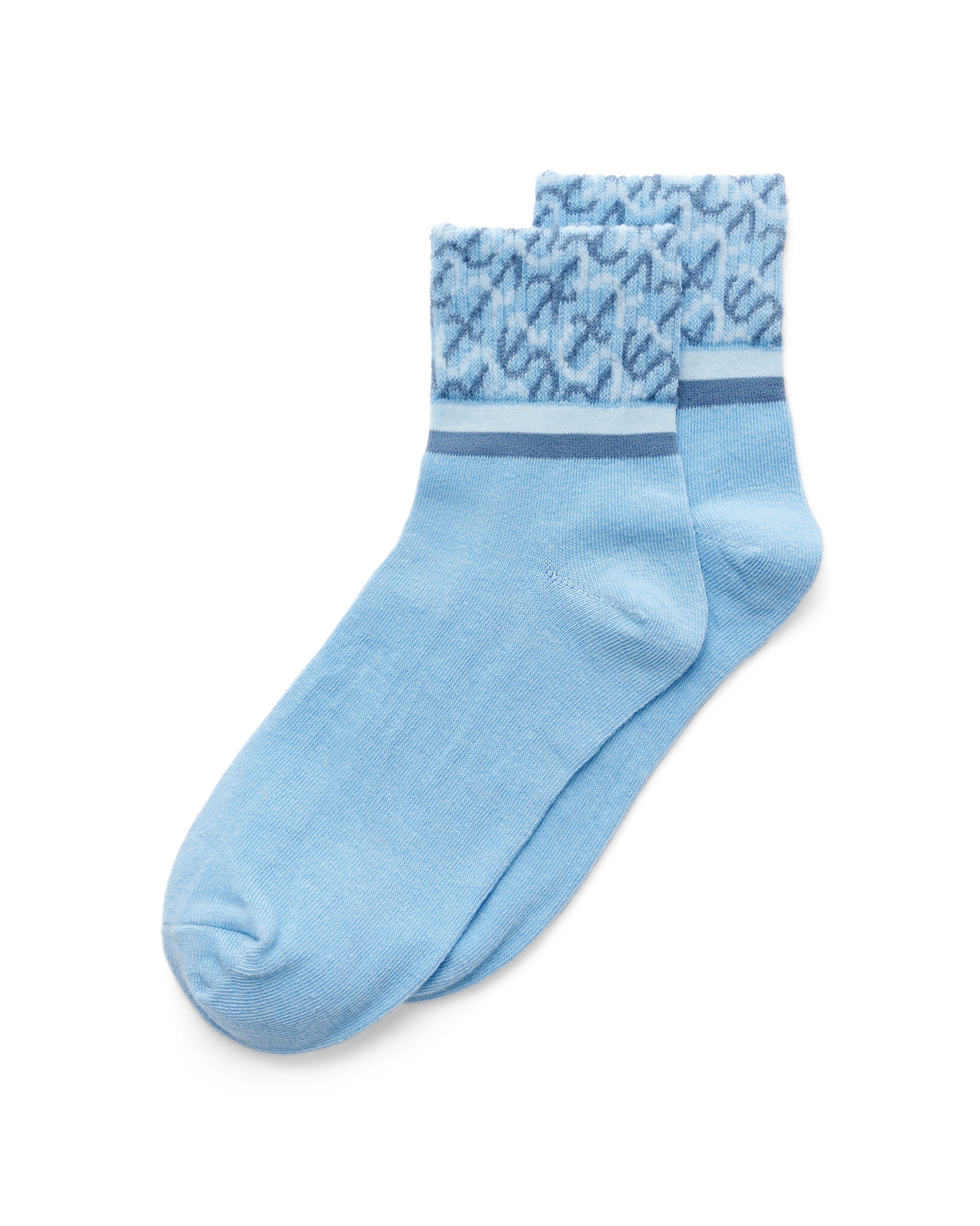 Women's ECCO® Vibe Wave Ankle-Cut Socks - Blue - Main