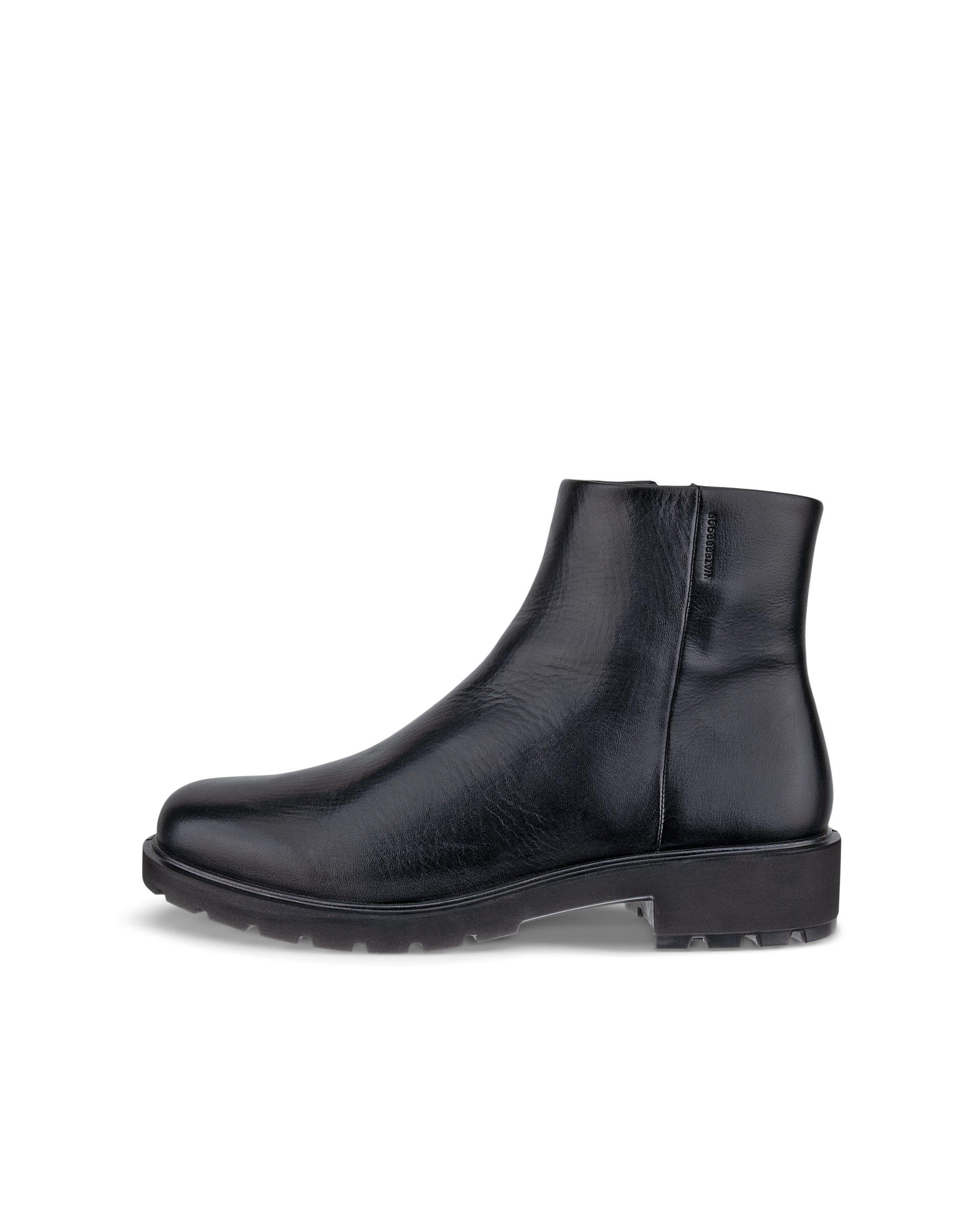 Women's ECCO® METROPOLE VIENNA Leather Mid-Cut Boot - Black - Outside