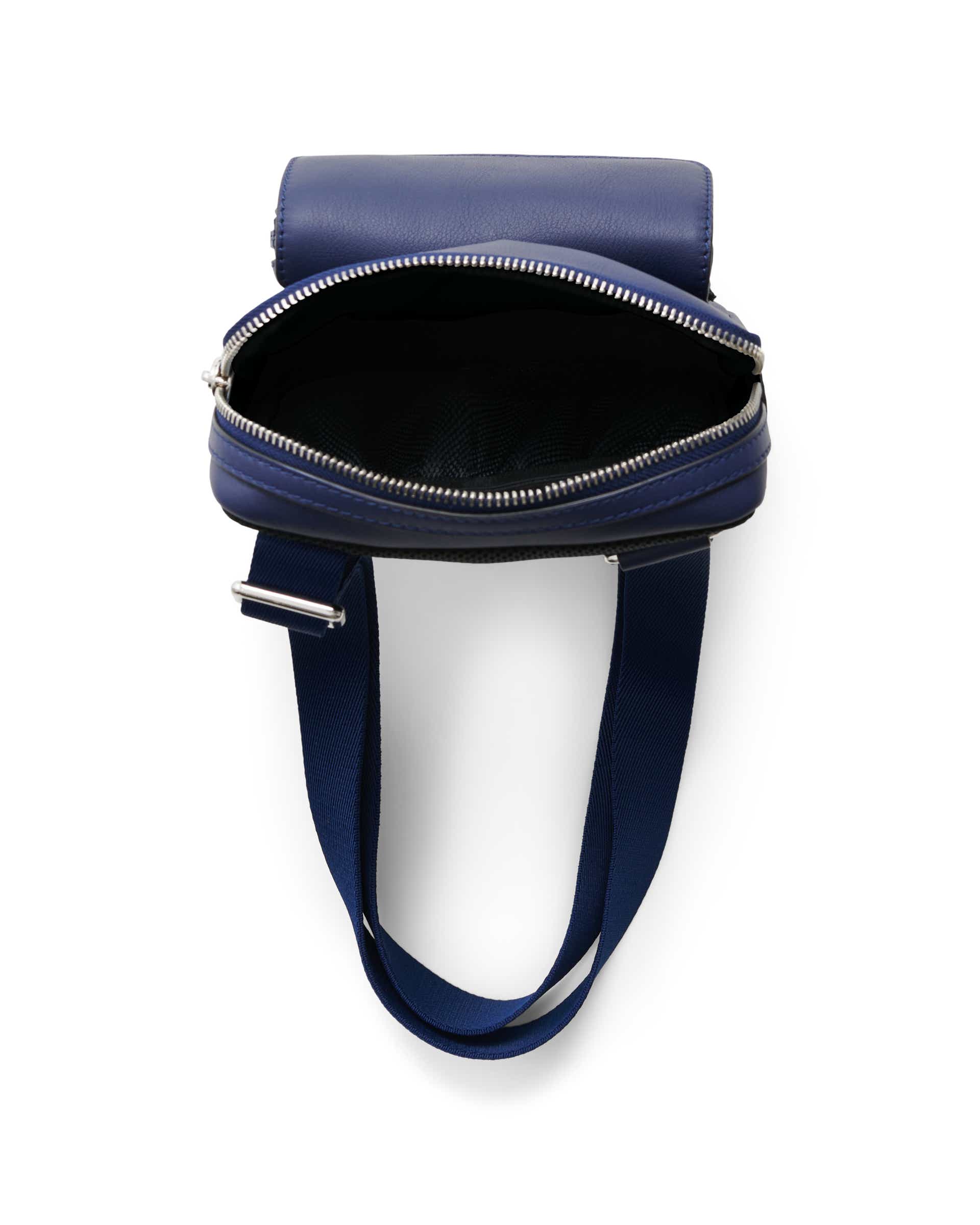 ECCO Flat Pouch City Crossbody レザーショルダーバッグ - ブルー - Birdeye