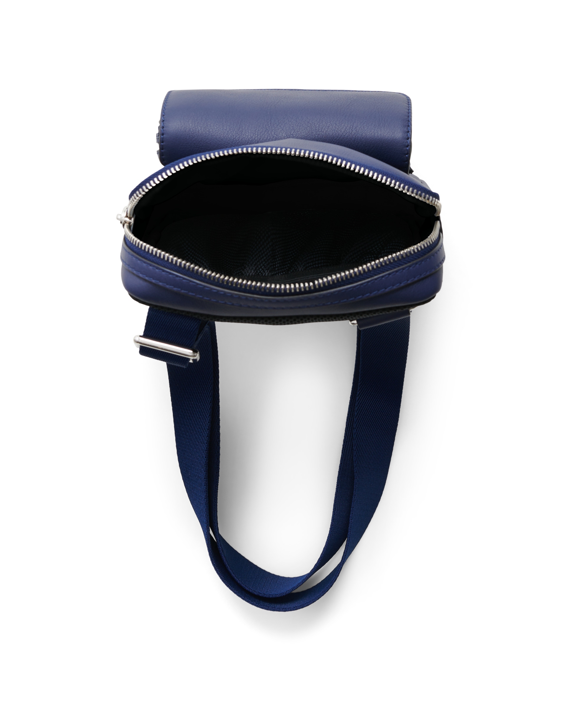 ECCO Flat Pouch City Crossbody レザーショルダーバッグ - ブルー - Birdeye