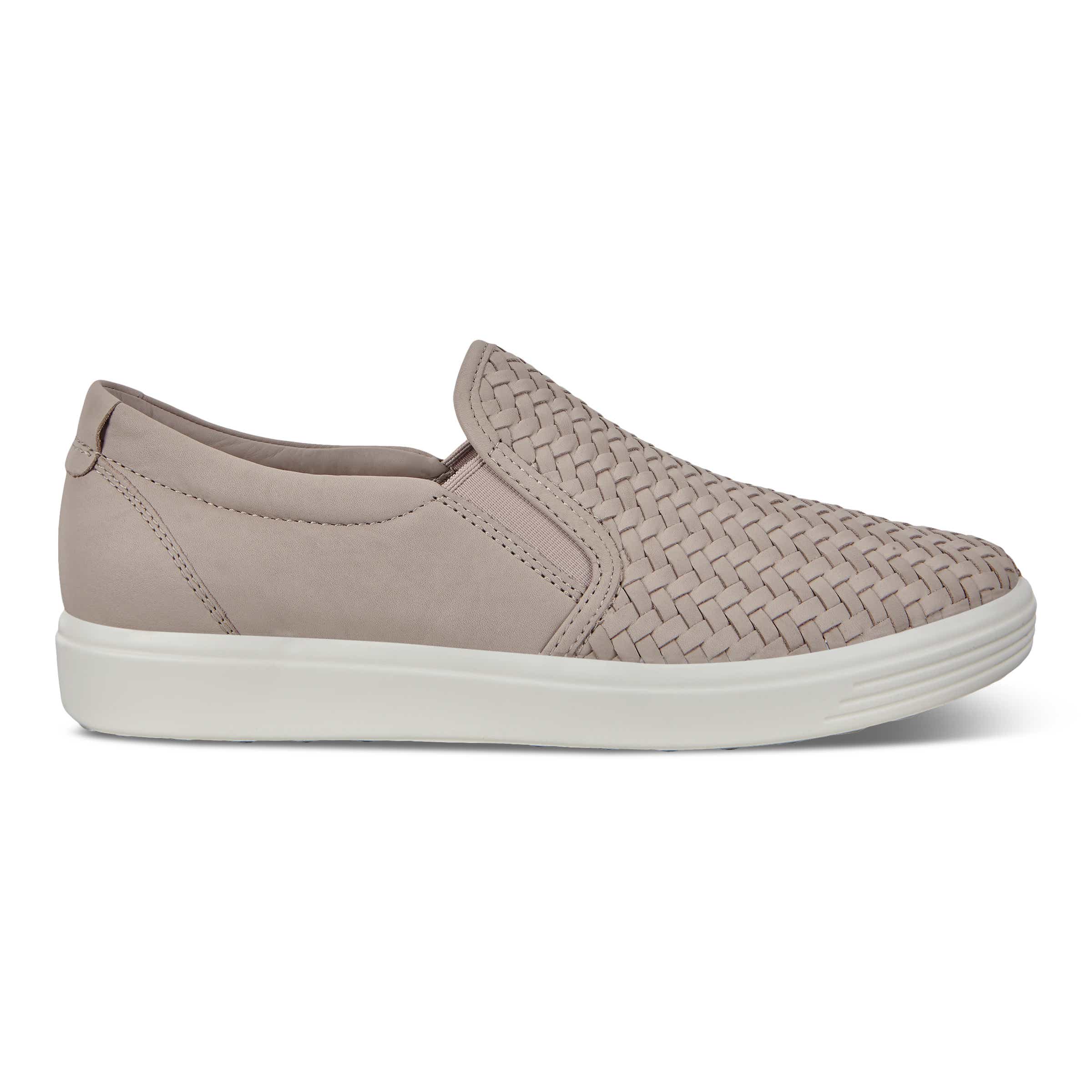 ECCO Women's Soft 7 Slip-On Sneakers - Grey - Outside