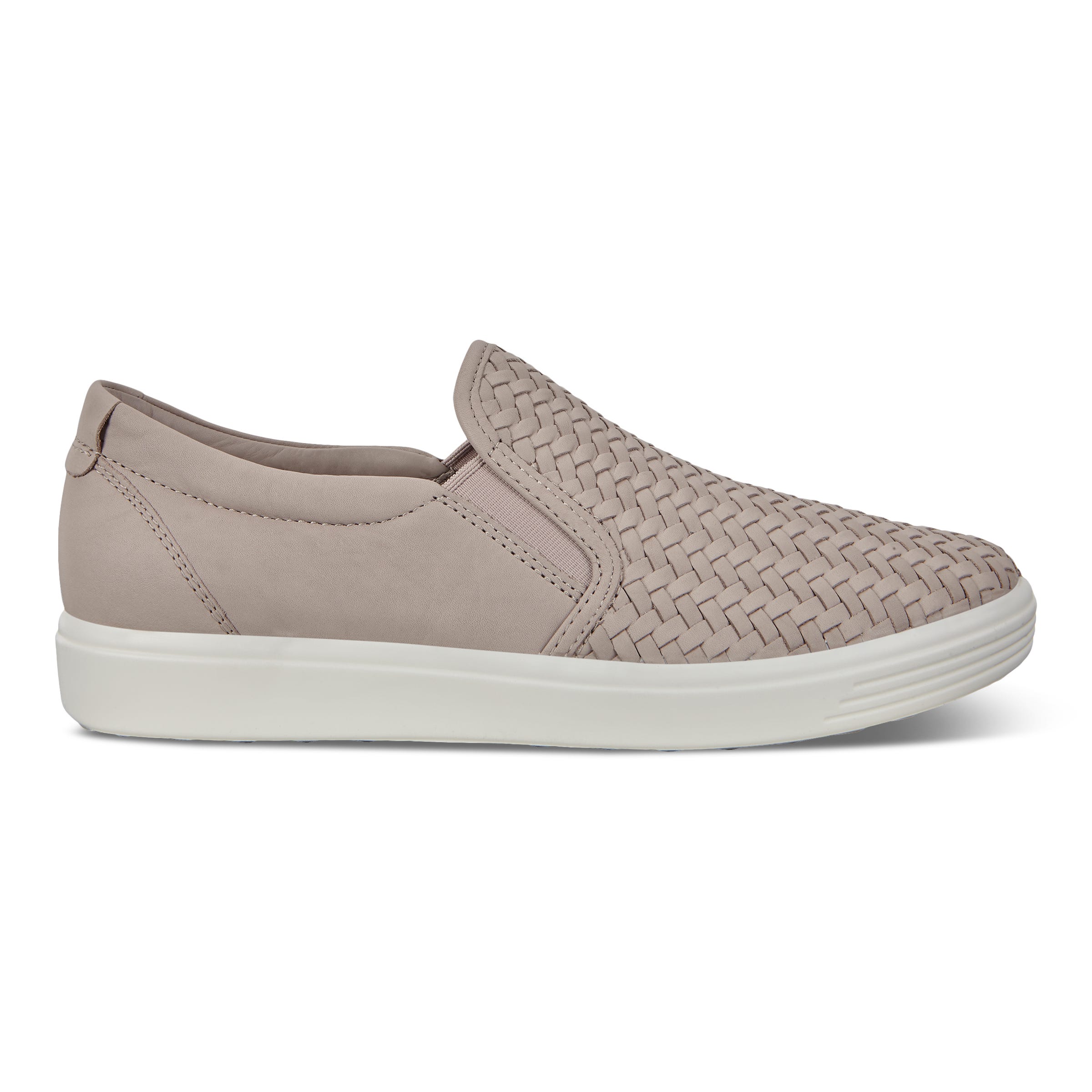 ECCO Women's Soft 7 Slip-On Sneakers - Grey - Outside