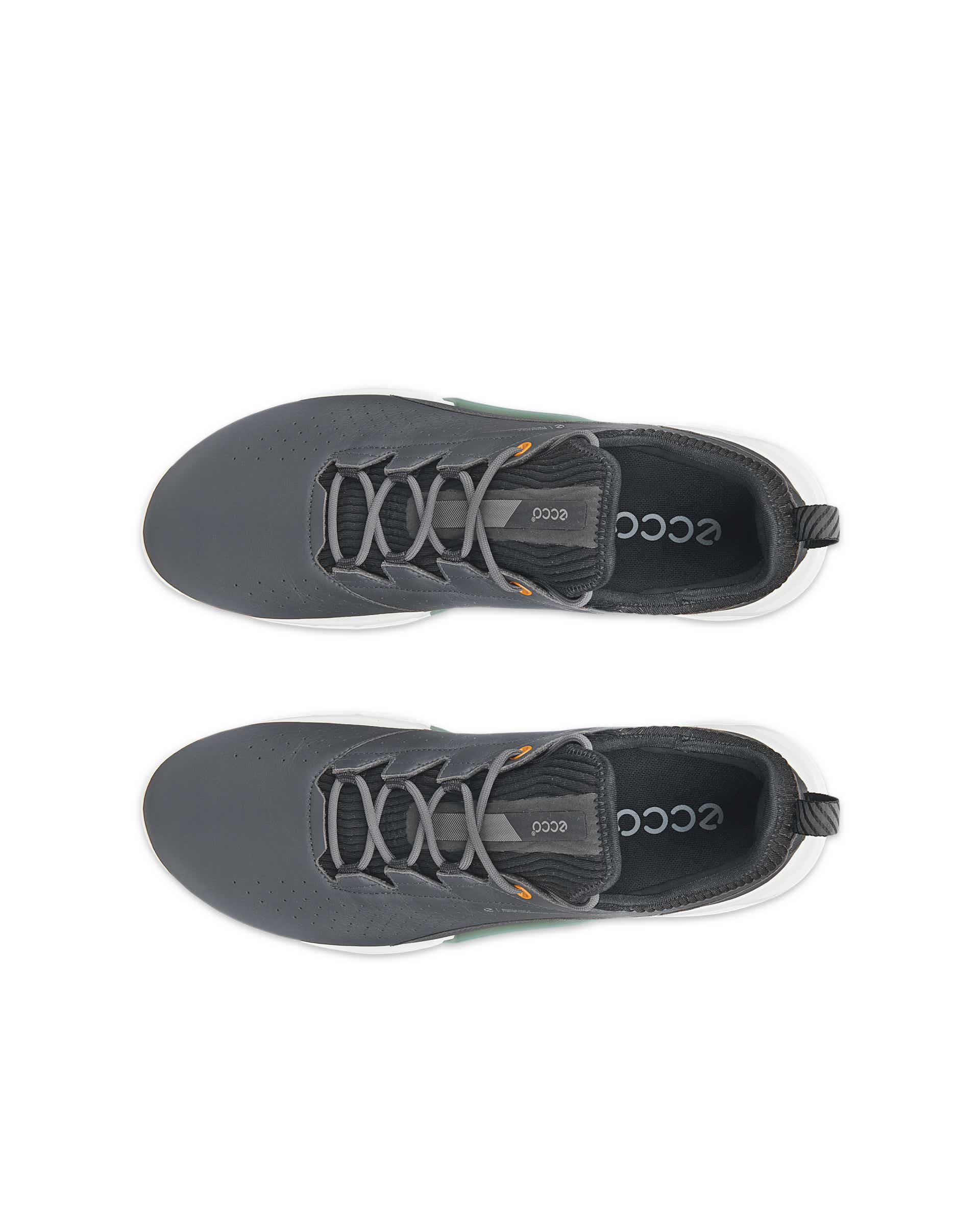Men's ECCO® Golf Biom C4 Leather Gore-Tex Shoe - Grey - Top left pair