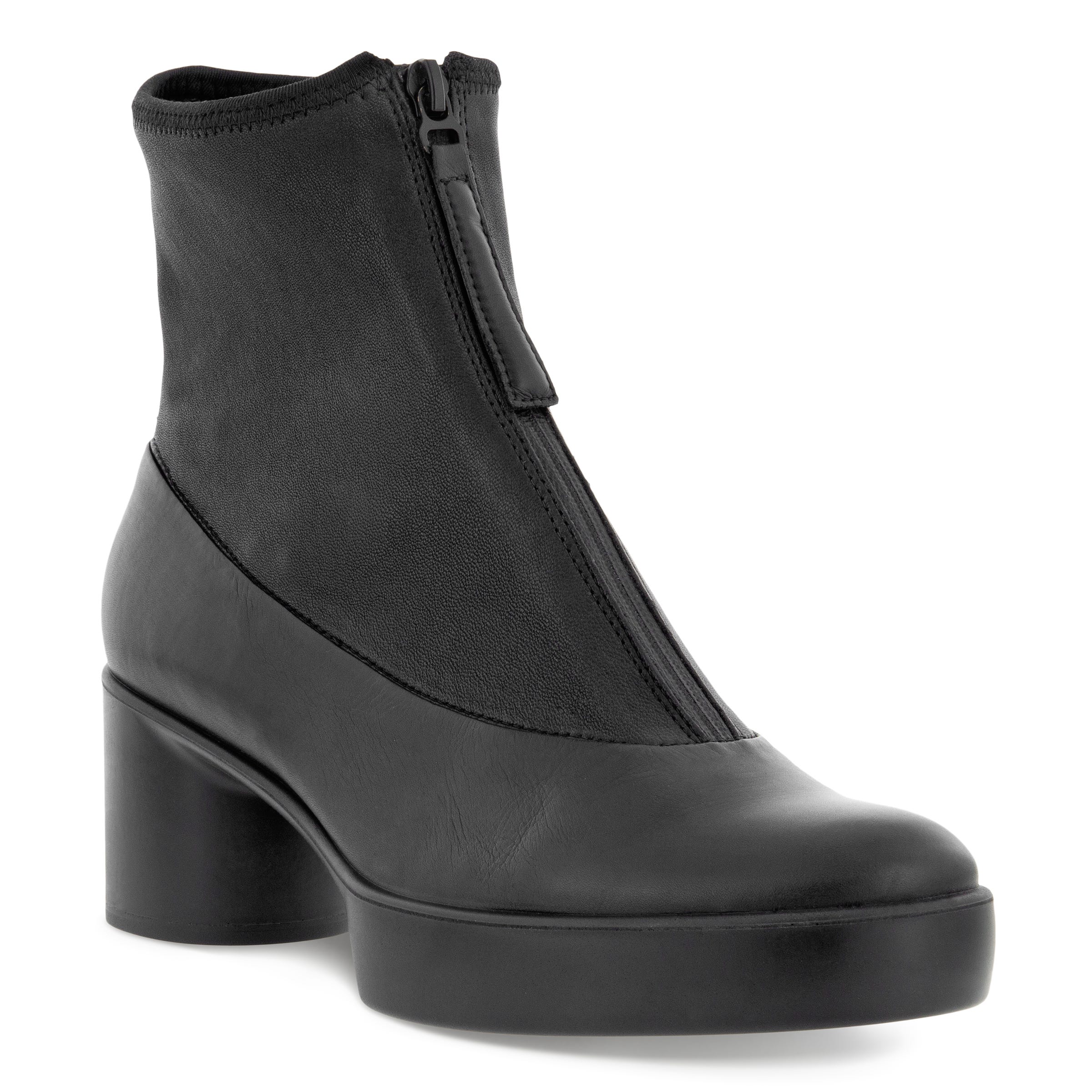 ECCO Shape Sculpted Motion 35 Zipped Ankle Boot - Black - Main