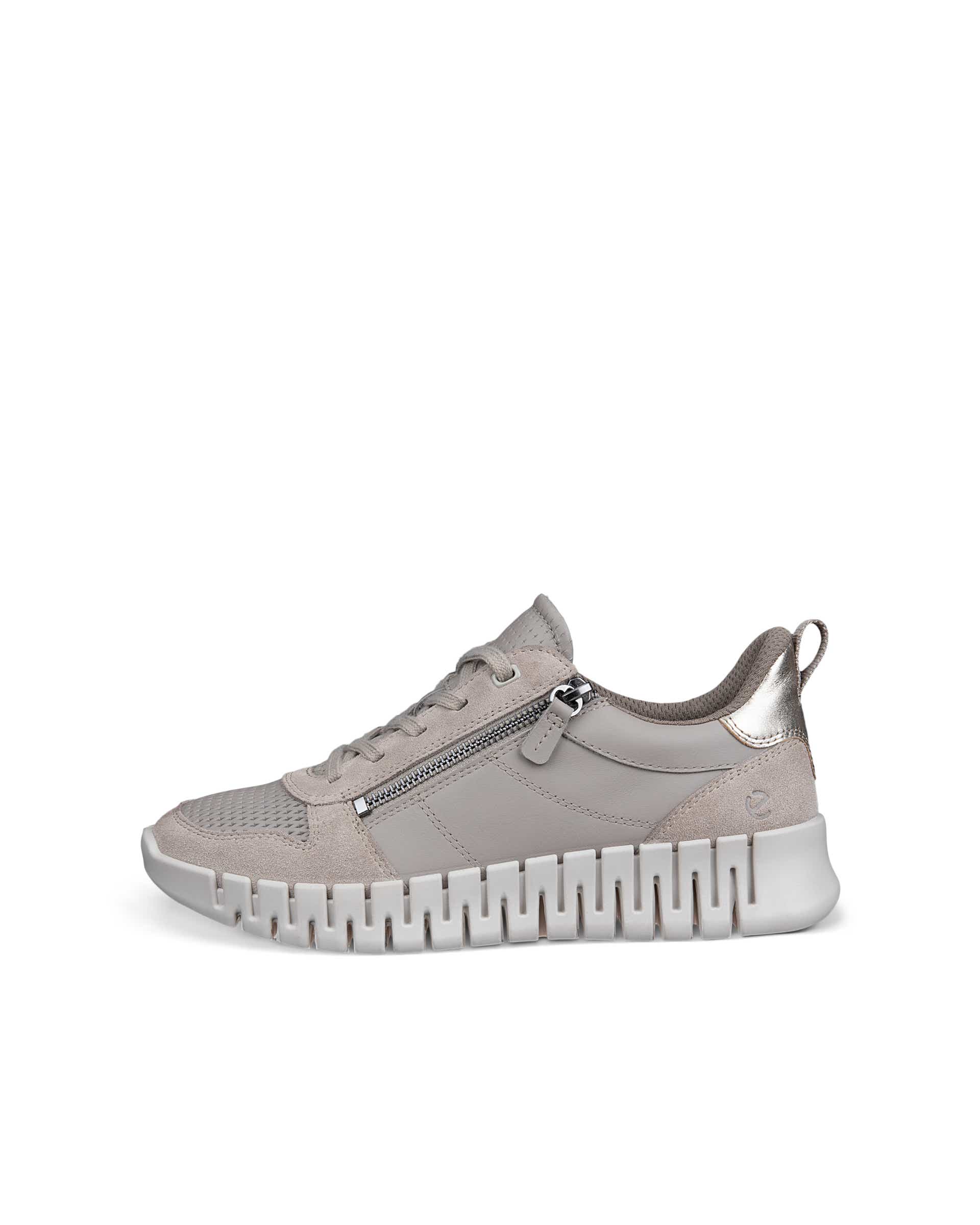 ECCO® GRUUV női bőr sneaker - Szürke - Outside