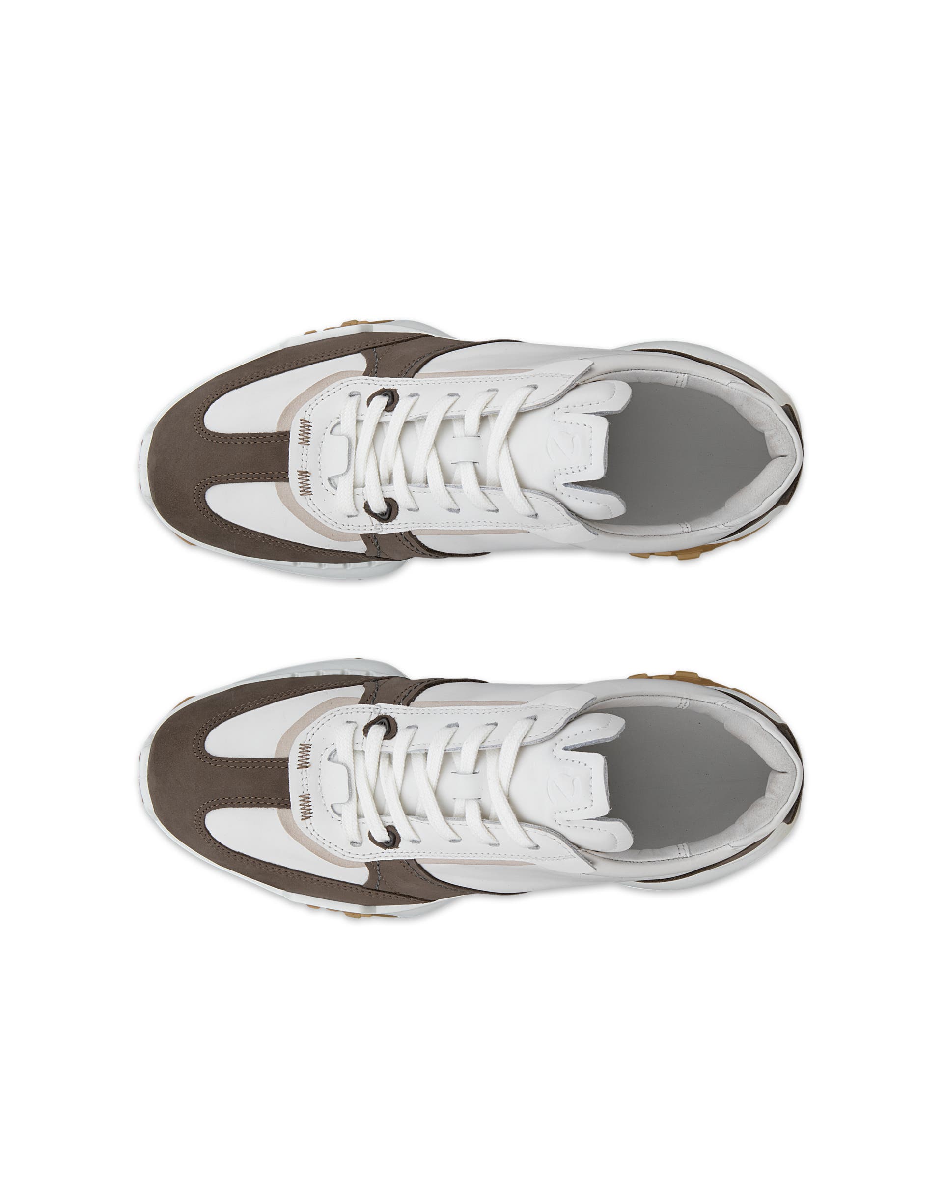 ECCO® Retro Sneaker baskets en cuir pour homme - Multicolore - Top left pair