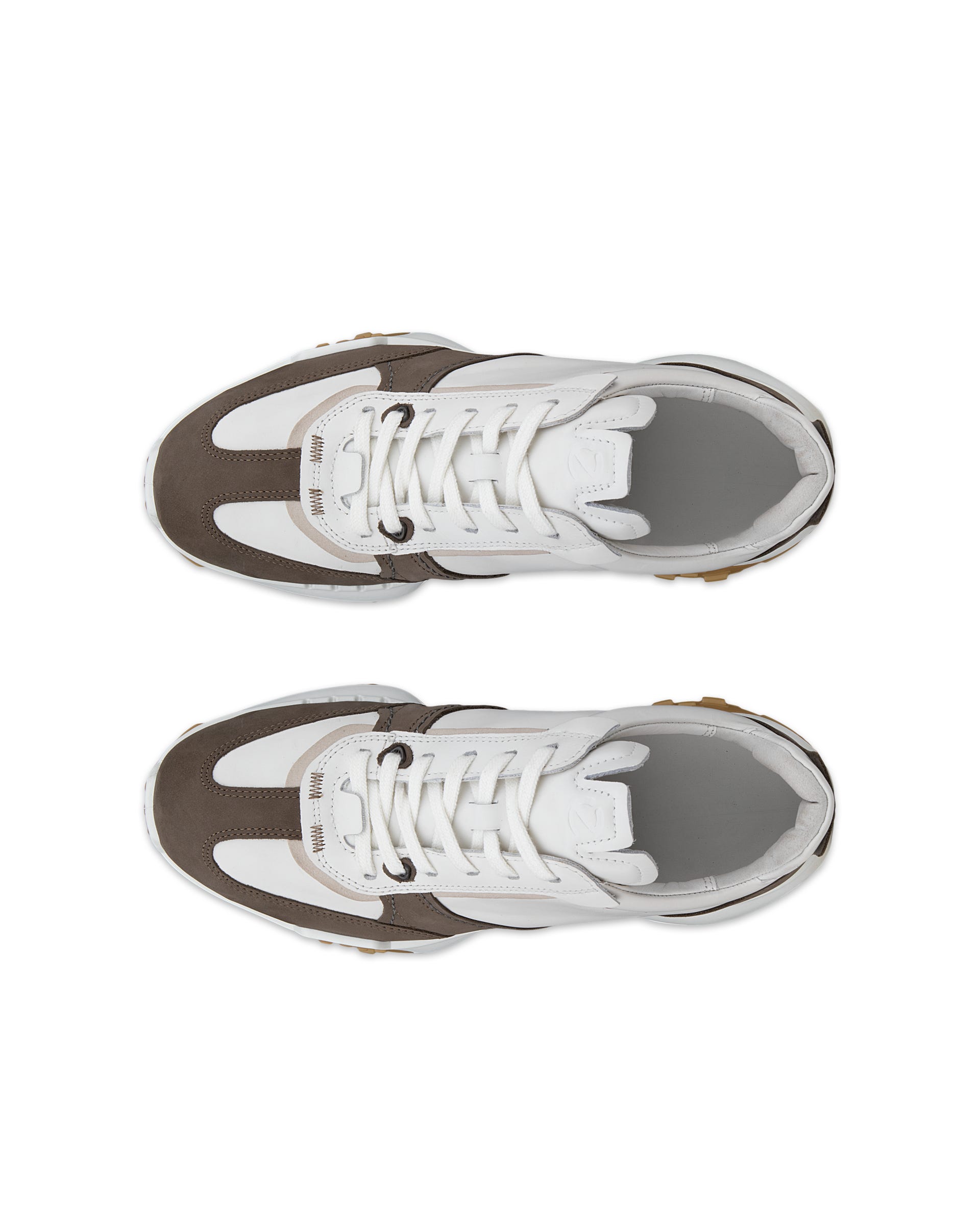 ECCO® Retro Sneaker baskets en cuir pour homme - Multicolore - Top left pair