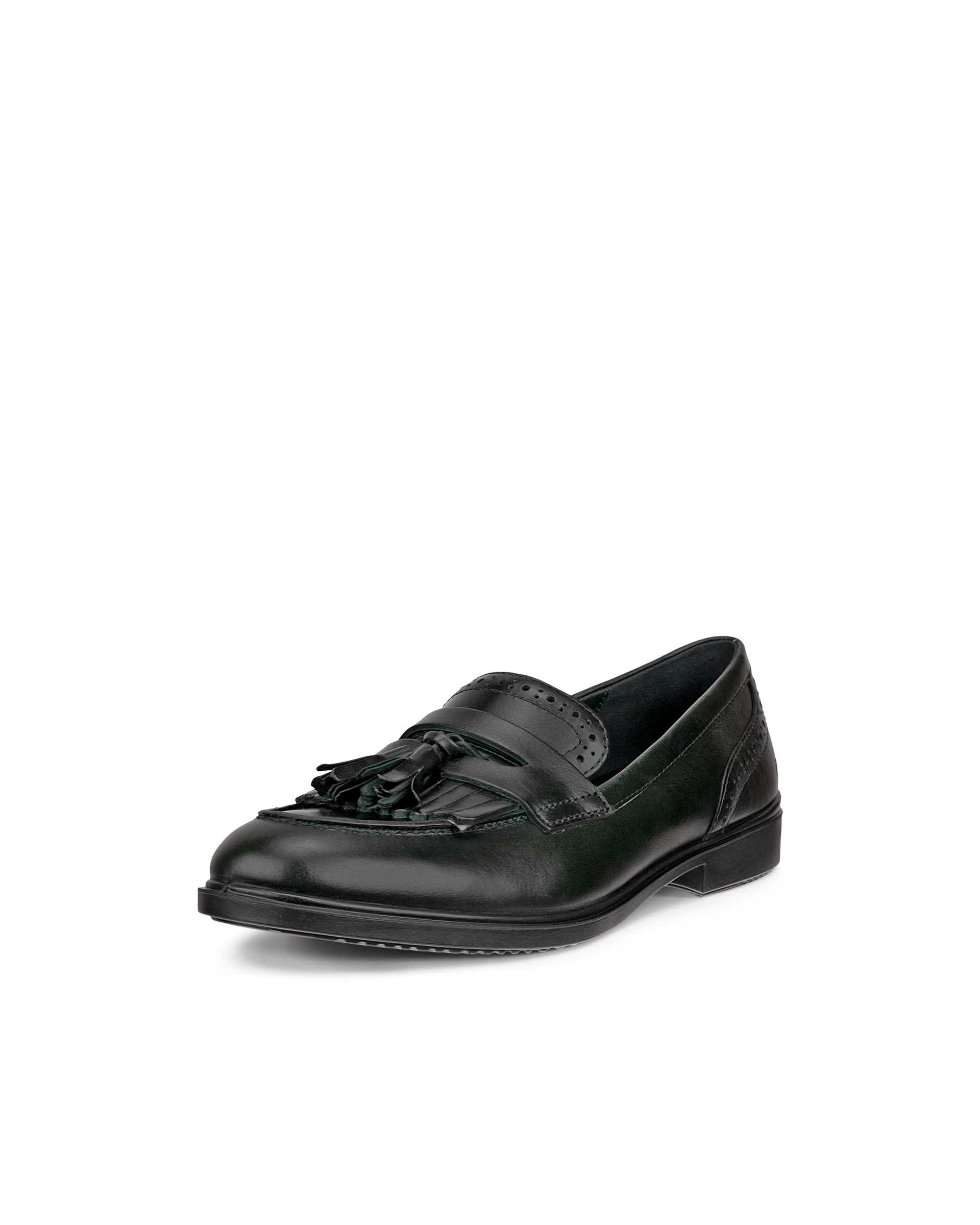 ECCO® DRESS CLASSIC 15 ženske kožne mokasinke - Zelena - Main