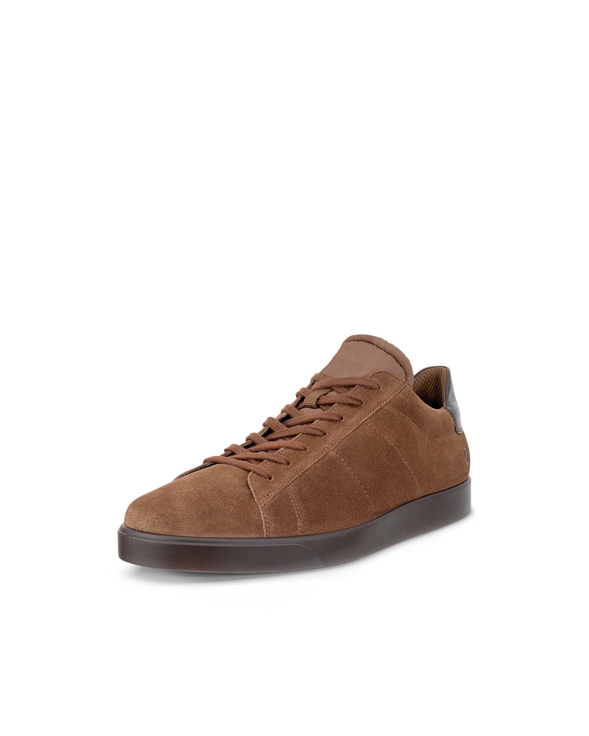 ECCO® STREET LITE heren suède sneaker - Bruin - Main