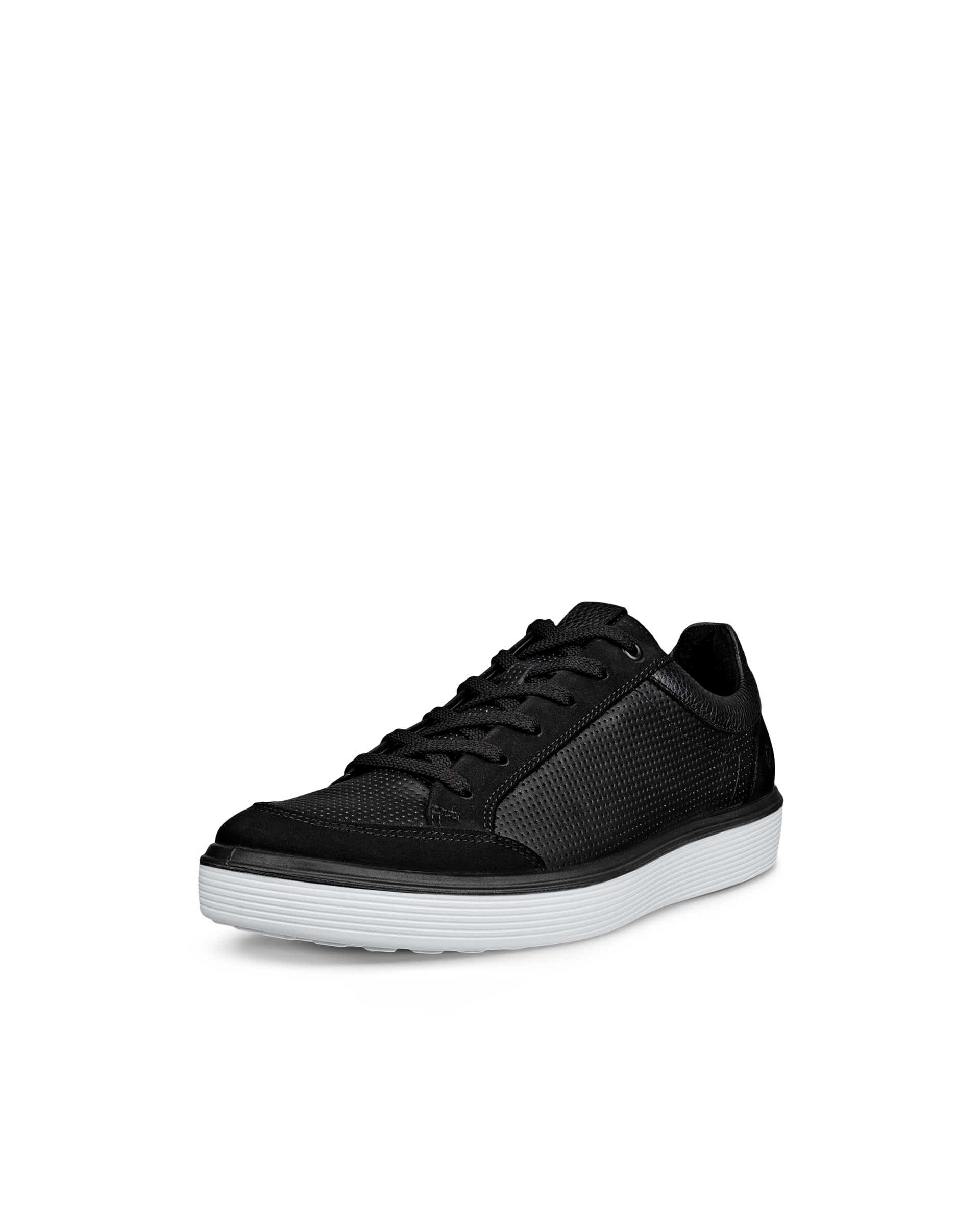 Men's ECCO® Soft 60 Leather Sneaker - Black - Main