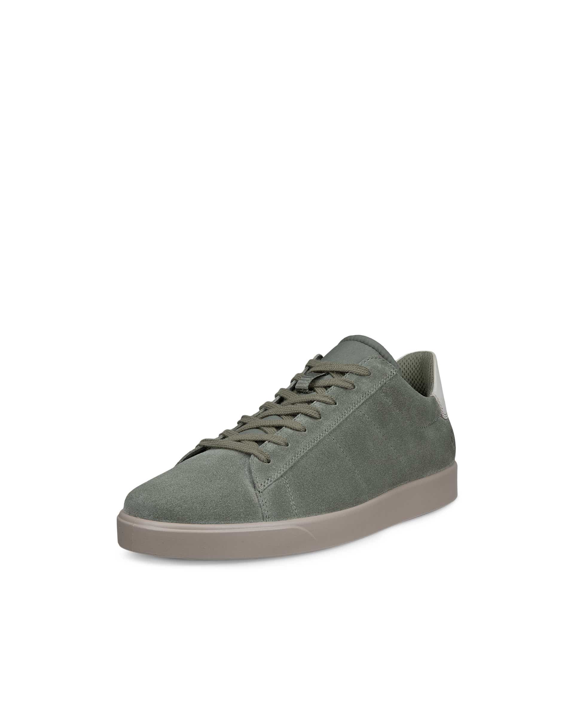 ECCO® STREET LITE herre sneakers semsket skinn - Grønn - Main