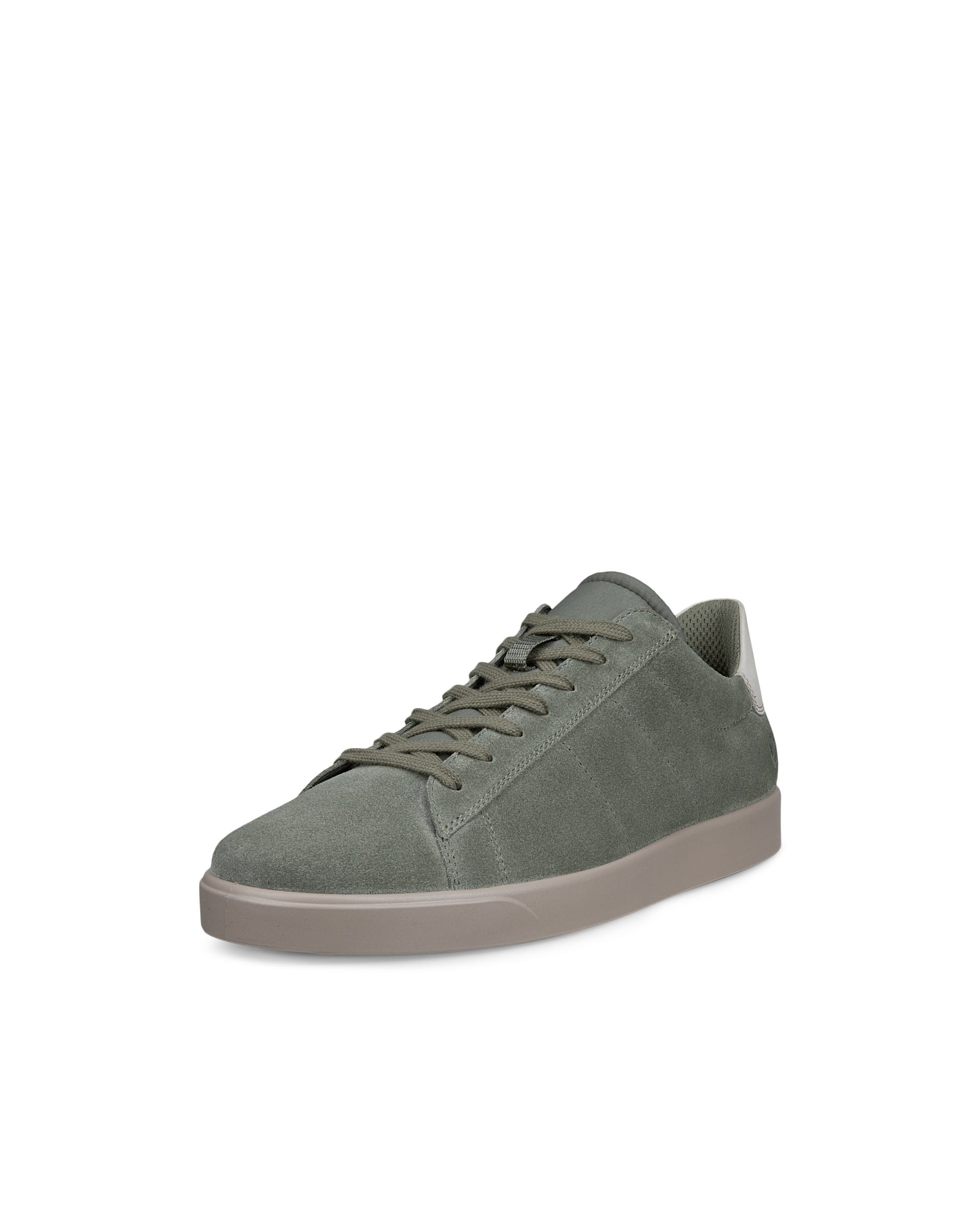 ECCO® STREET LITE herre sneakers semsket skinn - Grønn - Main