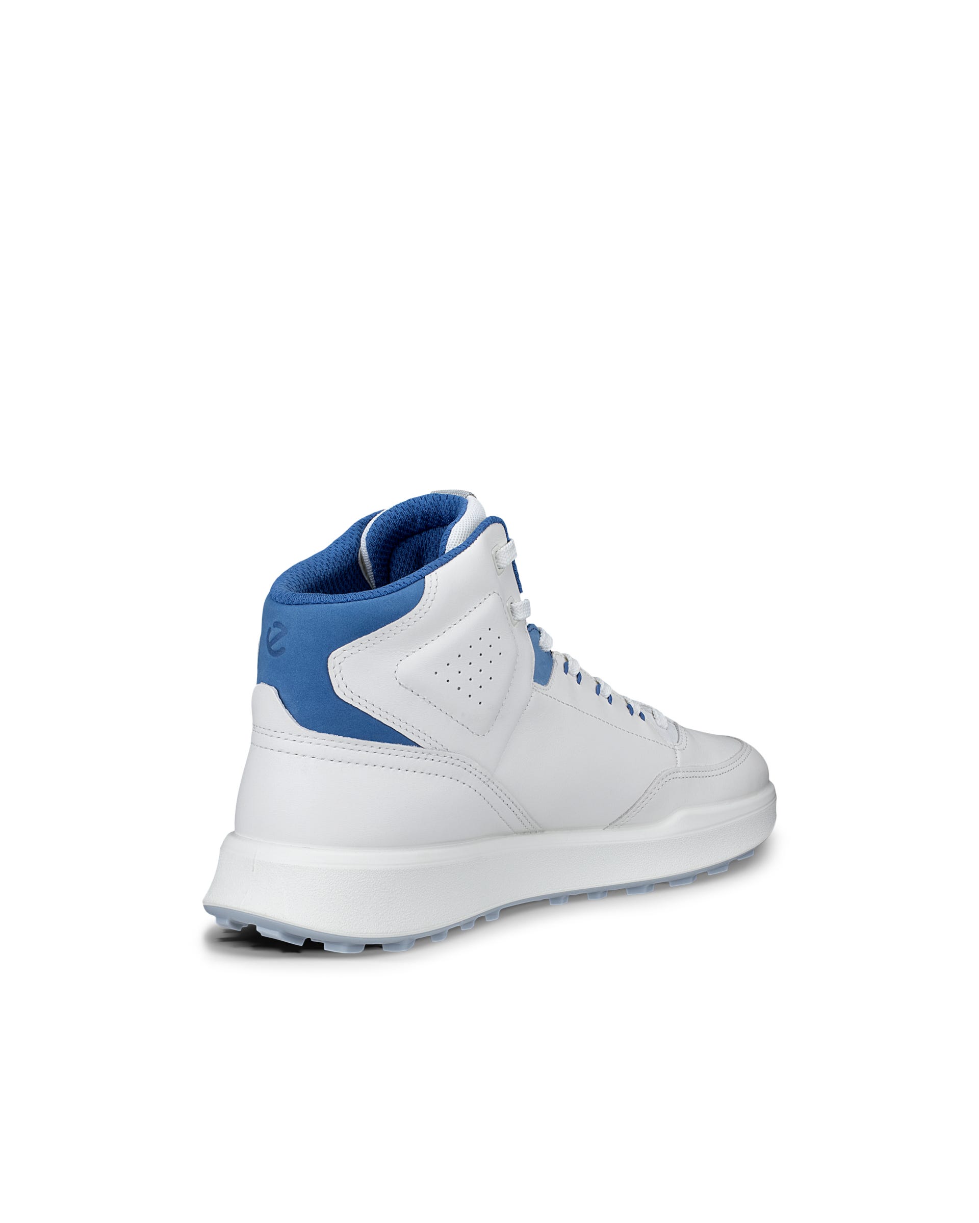 Men's ECCO® GOLF STREET VIBE Leather Waterproof Golf Shoe - White - Back