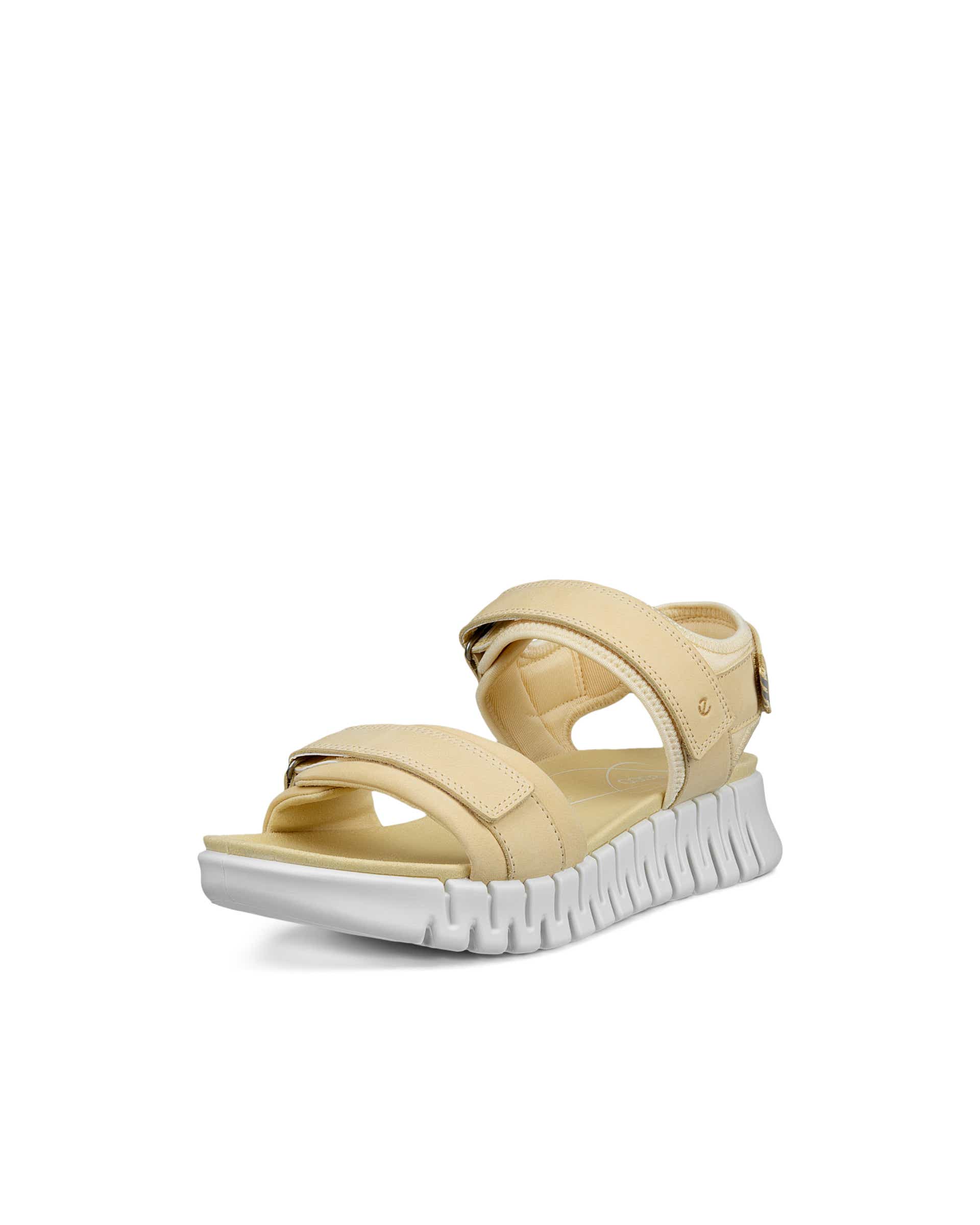 ECCO Gruuv ウィメンズ ヌバックヒールサンダル - イエロー - Main