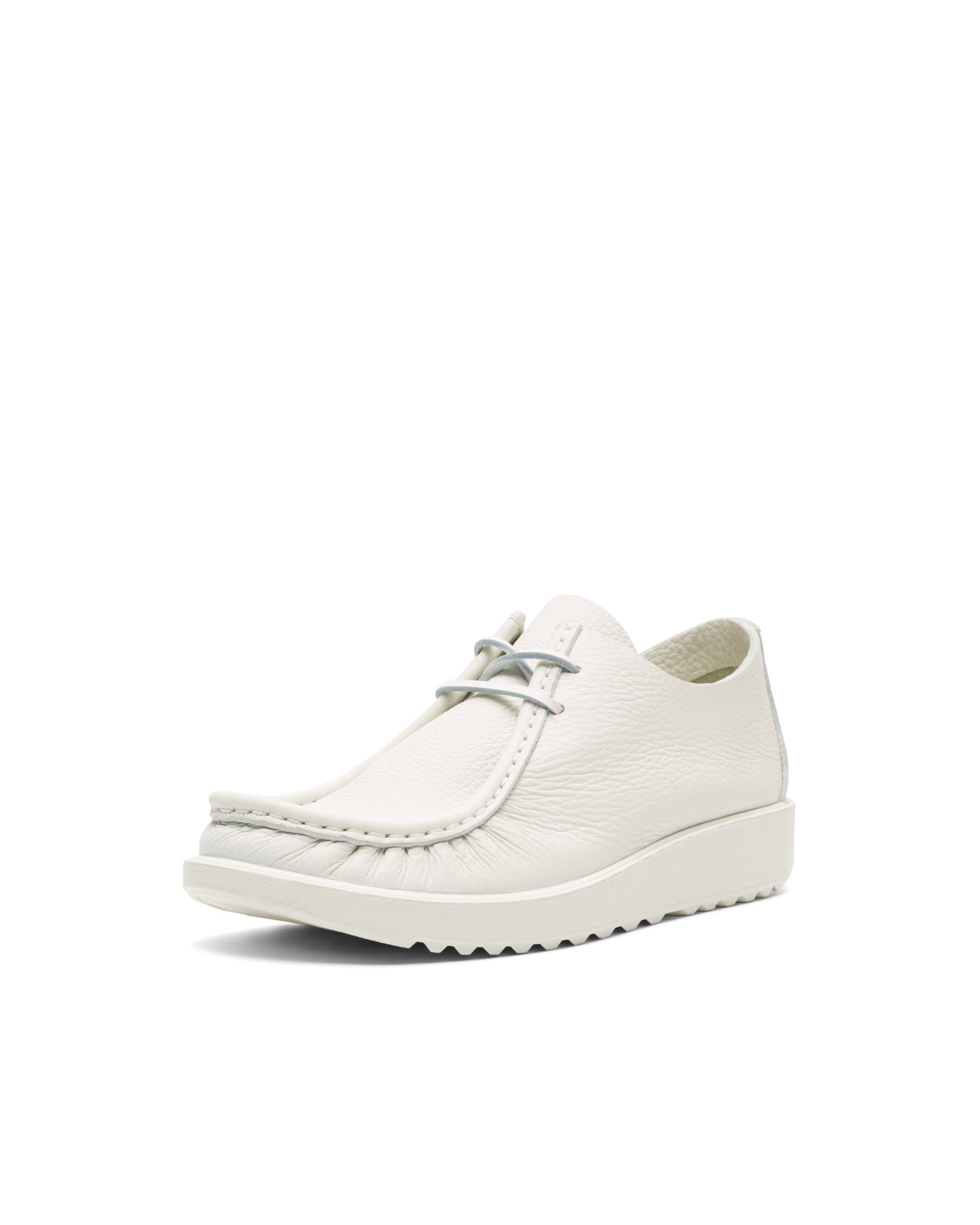 ECCO®.Kollektive Joke Leather Lace Shoe - White - Main