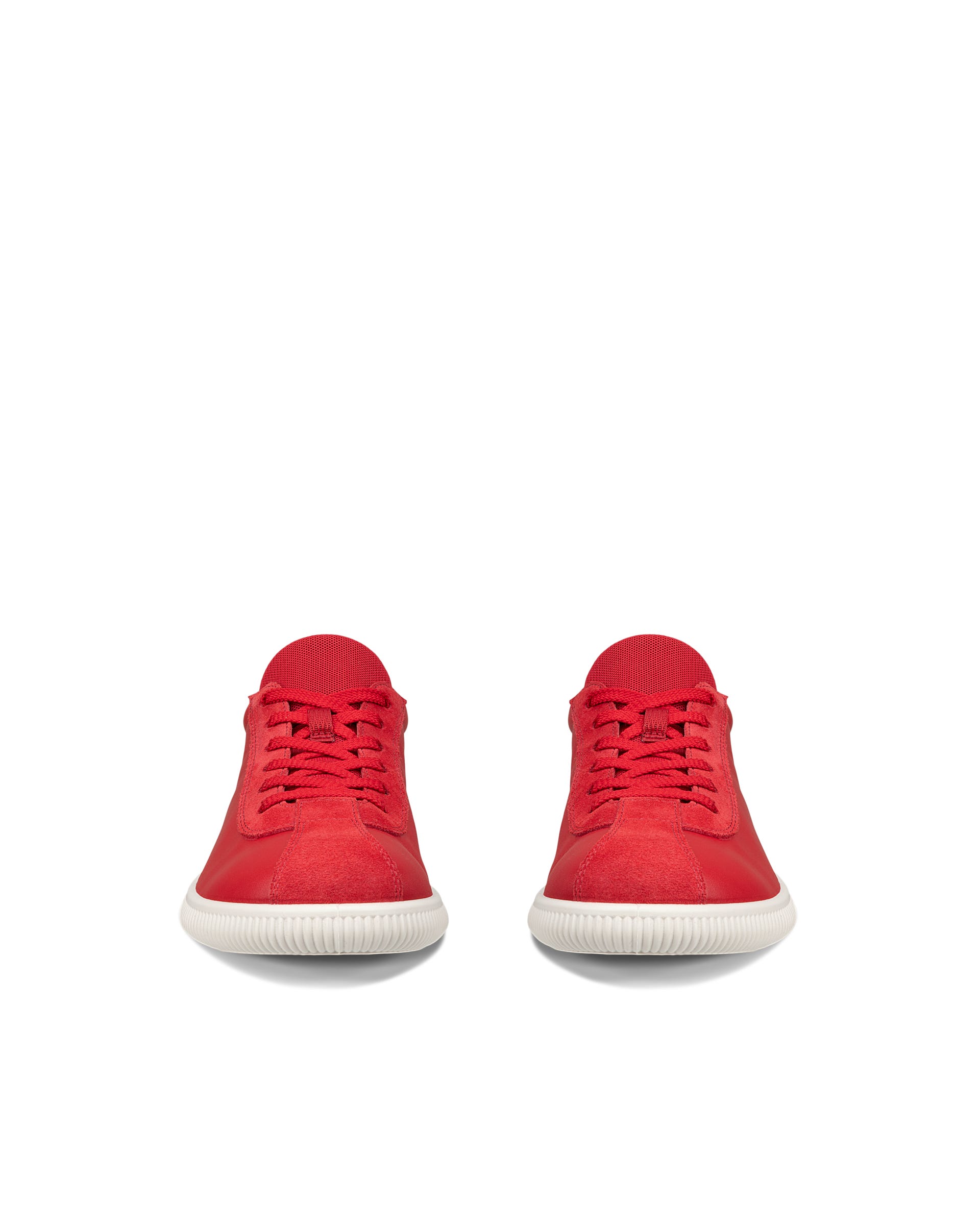 ECCO soft zero WOMEN ウィメンズ レザースニーカー - レッド - Outside