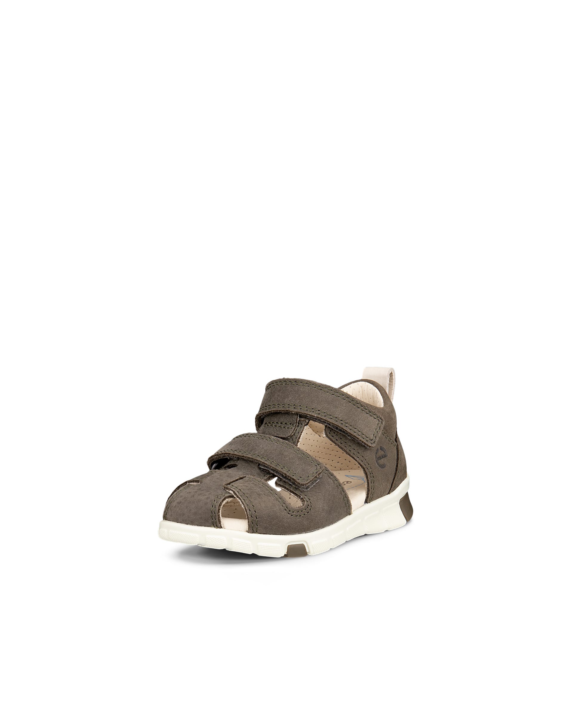 Dětské nubukové sandály s uzavřenou špičkou ECCO® Mini Stride - Zelená - Main