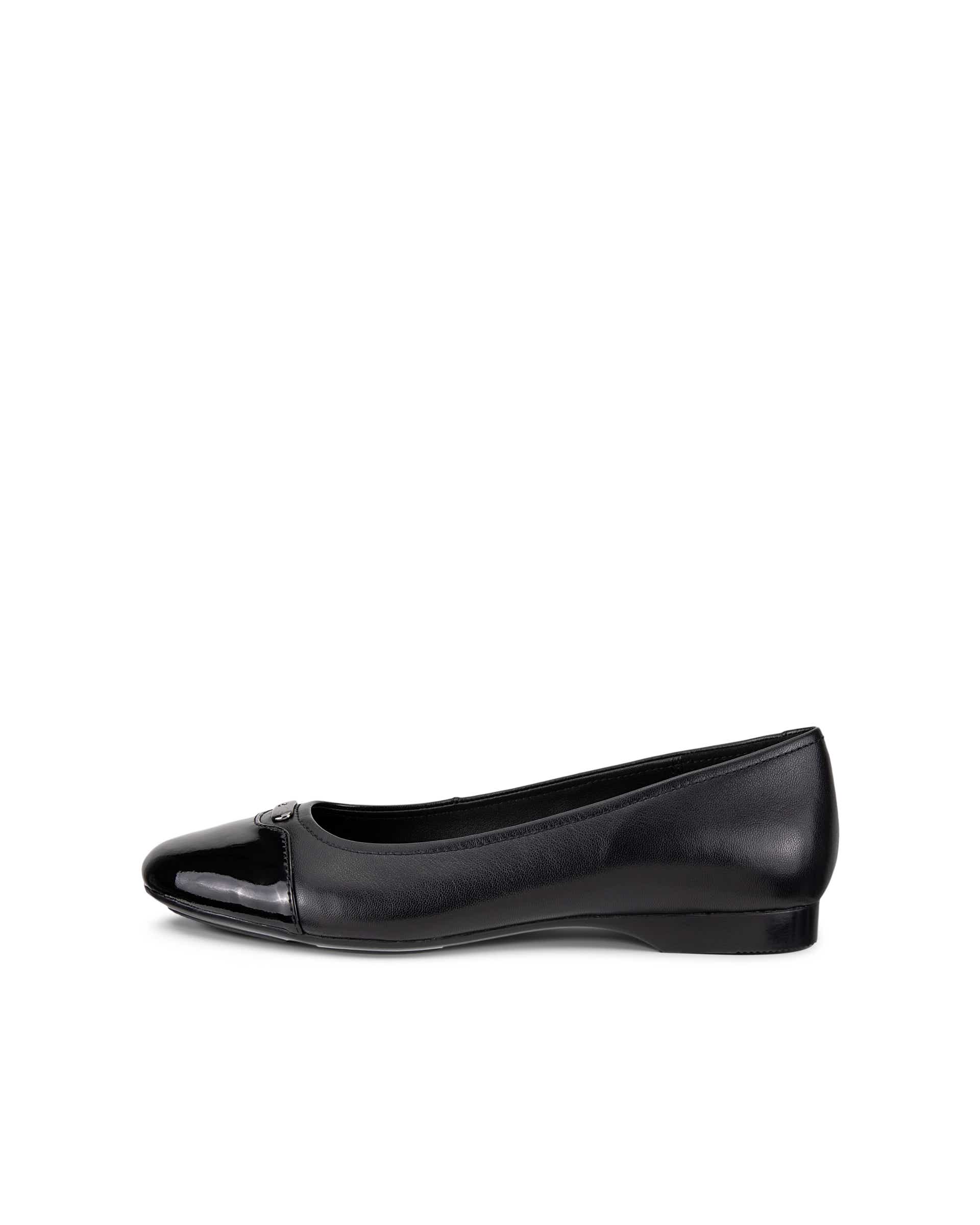ECCO® ELEVATE 15 ballerines en cuir pour femme - Noir - Outside