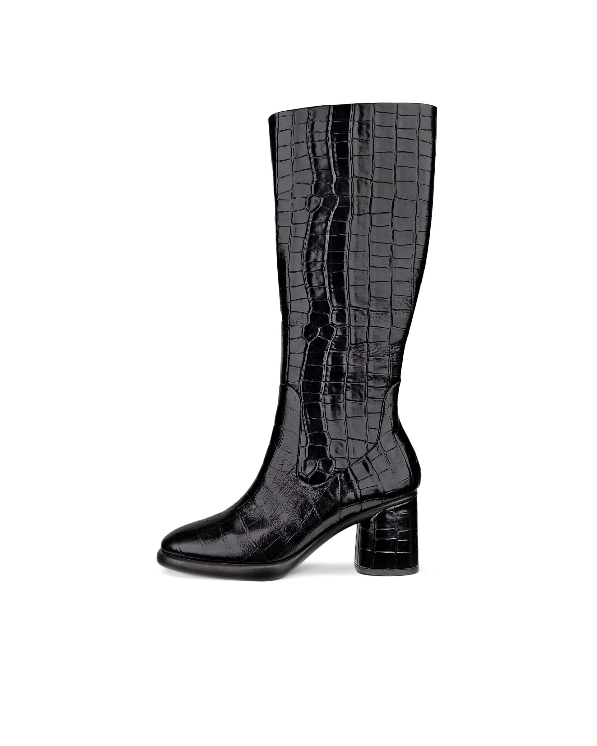 Women's ECCO® Sculpted LX 55 Leather High-Cut Boot | Black