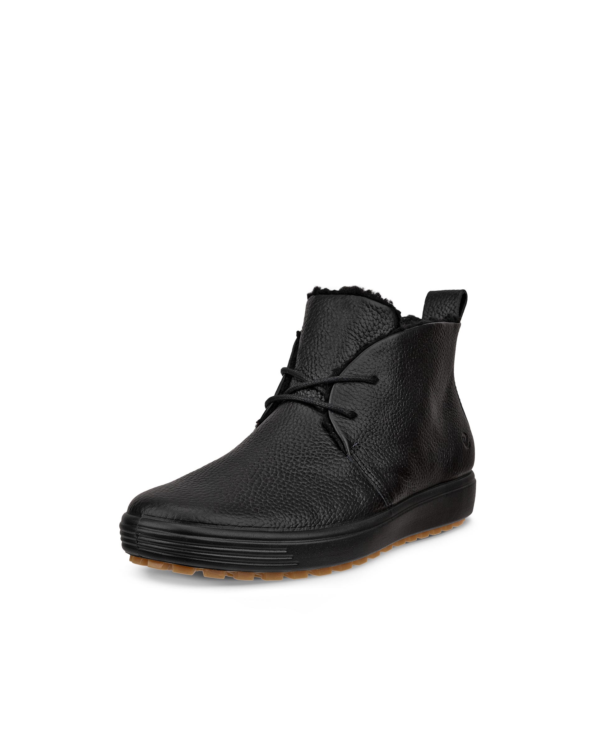 Women's ECCO® SOFT 7 Leather Ankle Boot - Black - Outside