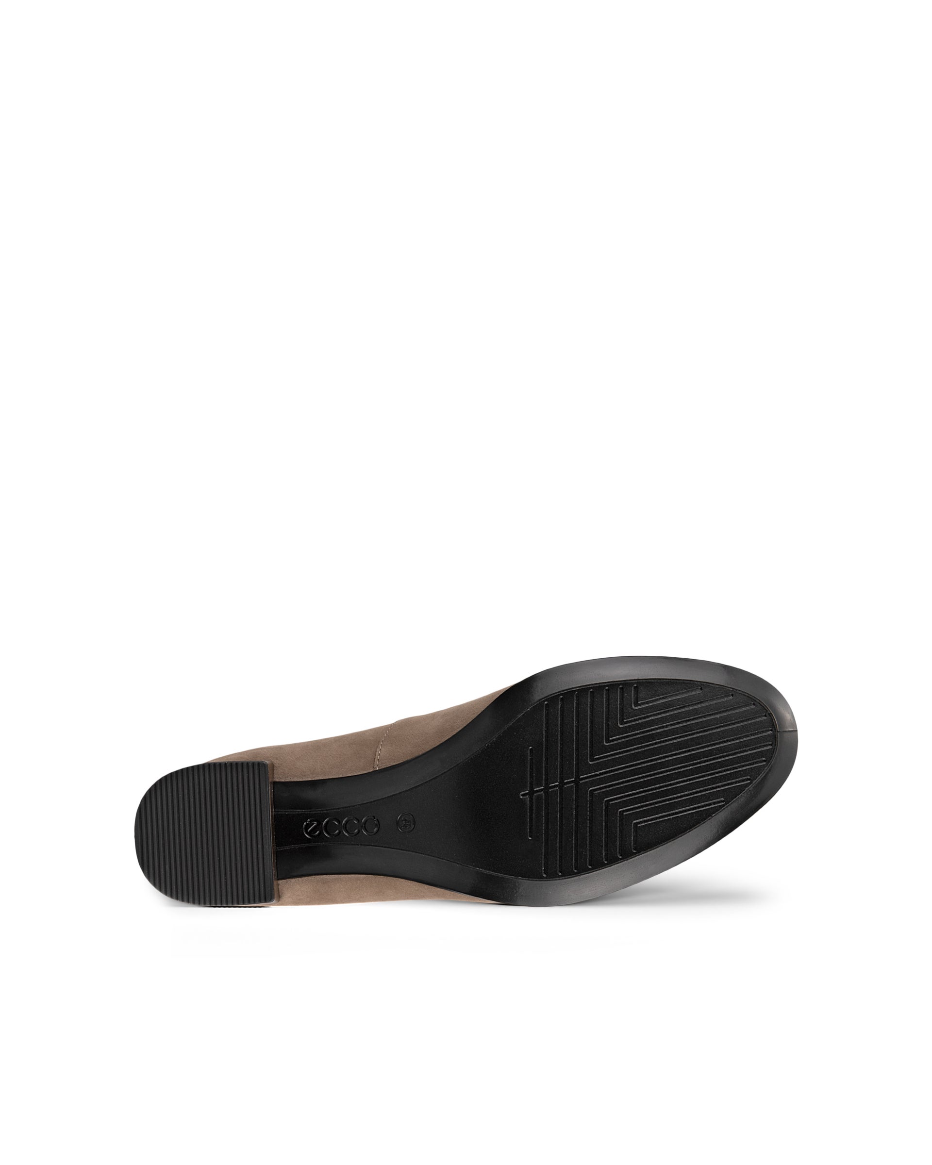 ECCO Dress Classic 35 ウィメンズ レザーブロックヒールパンプス - グレー - Sole