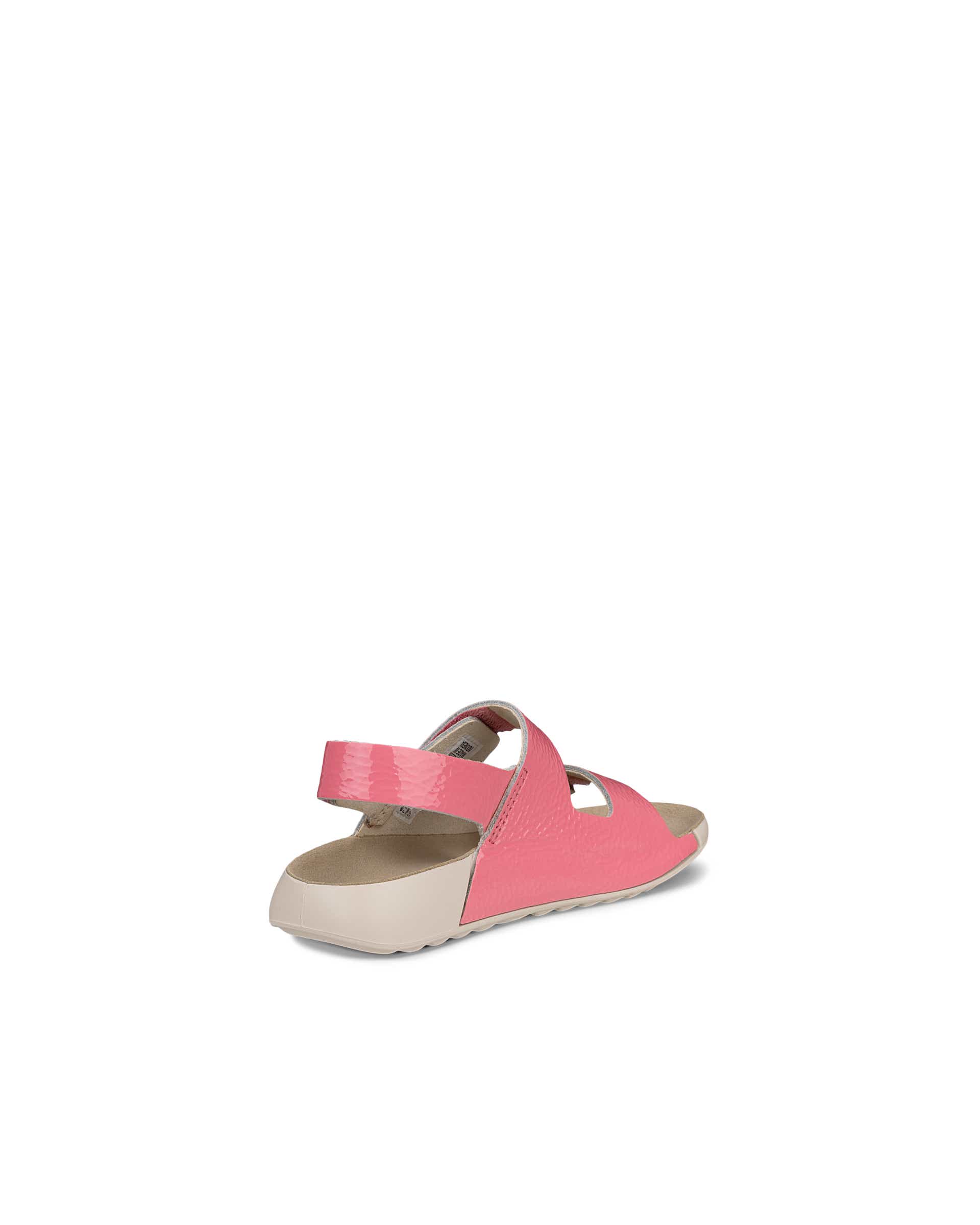 Dětské kožené páskové sandály ECCO® Cozmo - Růžová - Back