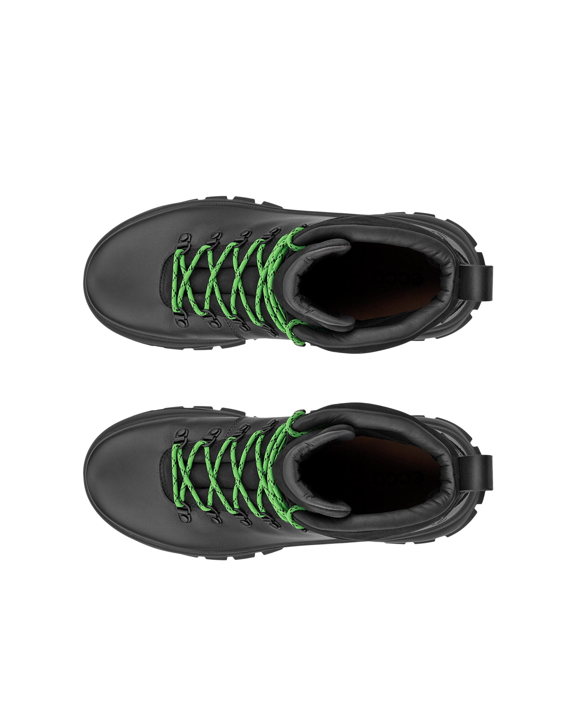 Men's ECCO® Track 30 Leather Waterproof Lace-Up Boot - Black - Top left pair