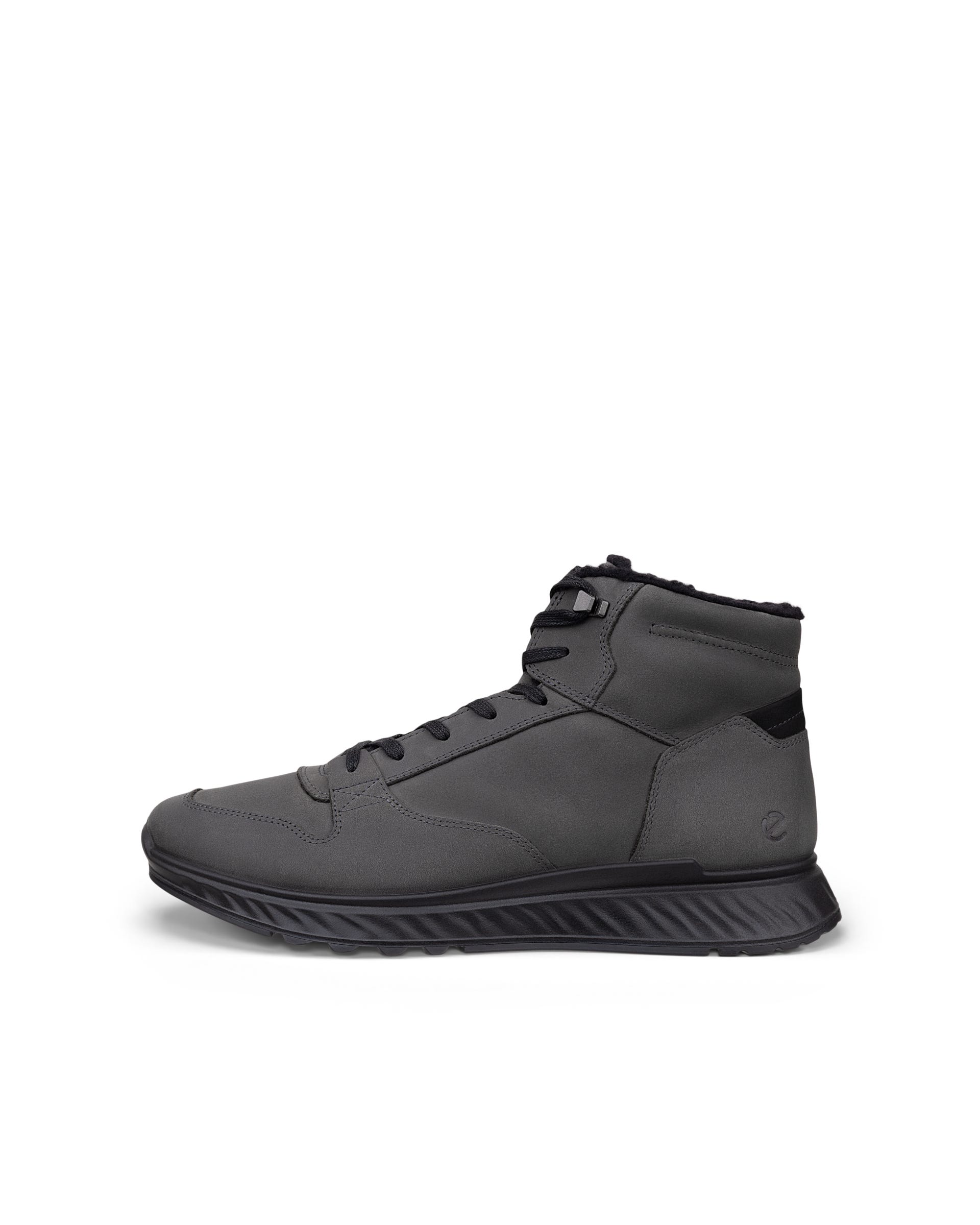 Men's ECCO® EXOSTRIDE Nubuck Boot - Grey - Outside