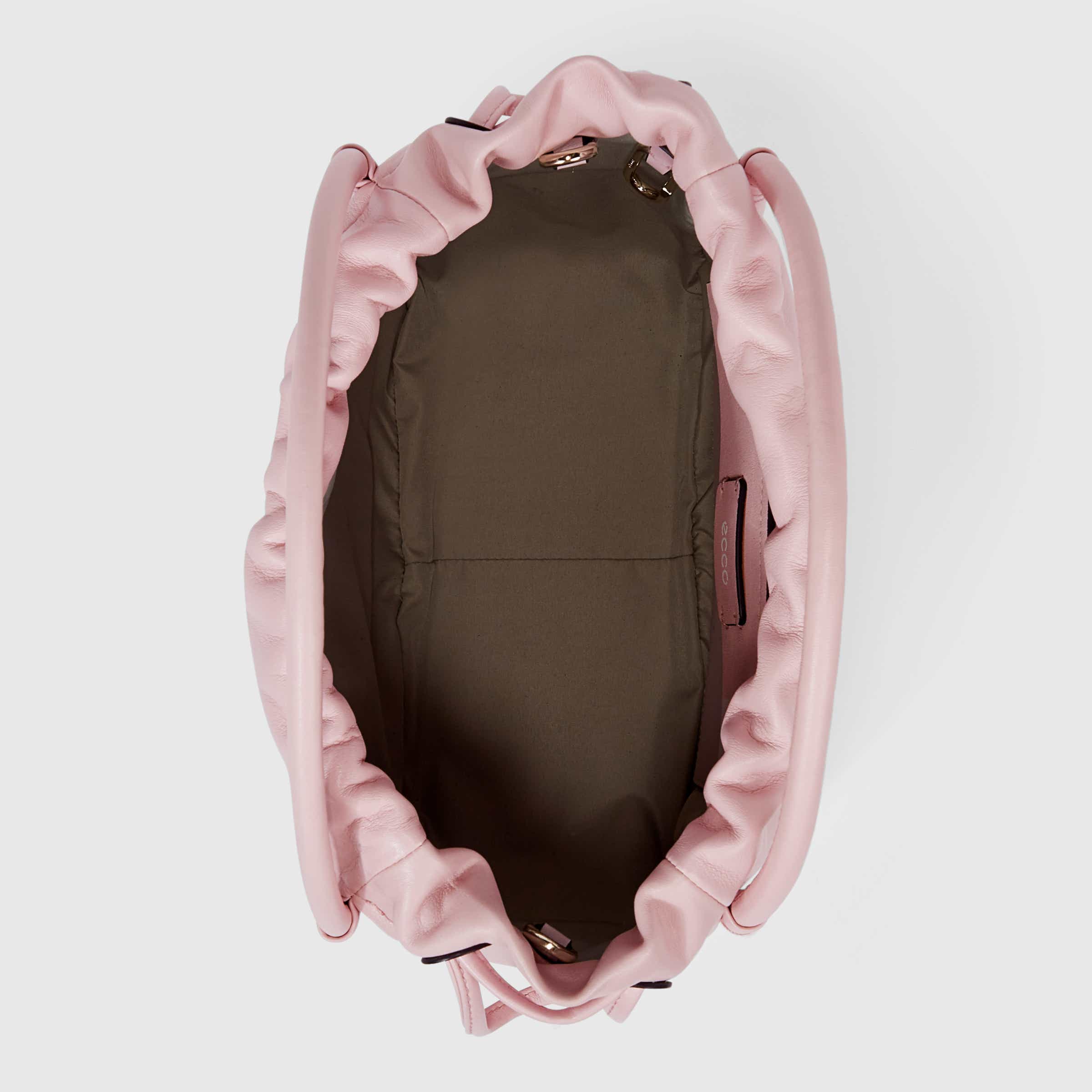ECCO® Contact Leather Drawstring Bag - Pink - Birdeye