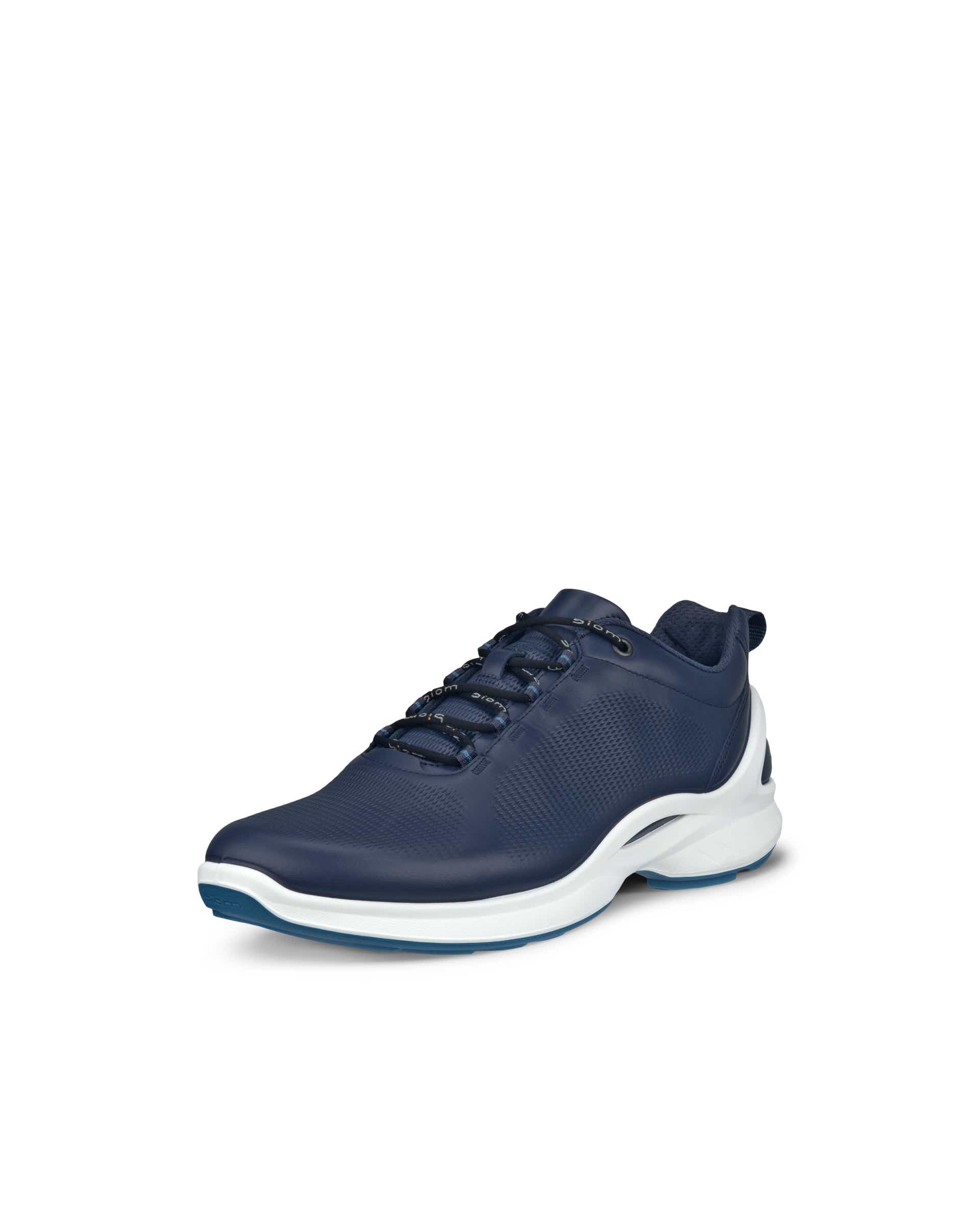 ECCO® BIOM FJUEL baskets en cuir pour homme - Bleu - Main