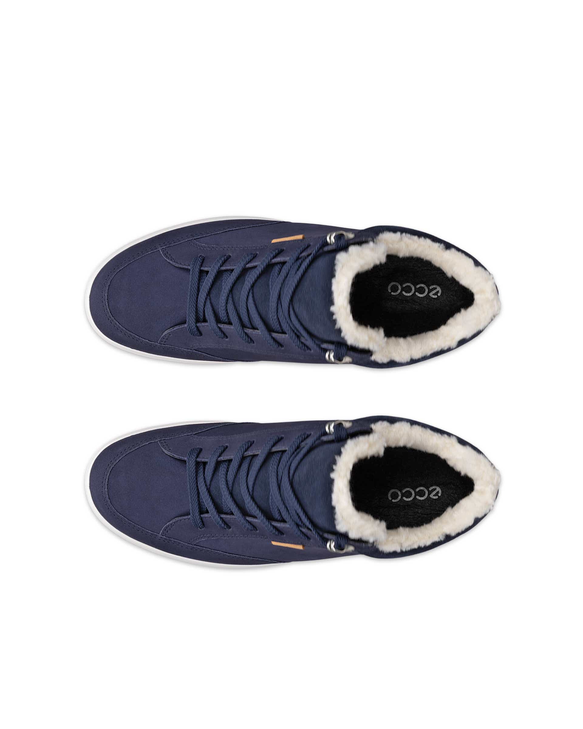 Women's ECCO® SOFT 7 TRED Nubuck Gore-Tex Mid-Cut Boot - Blue - Top left pair