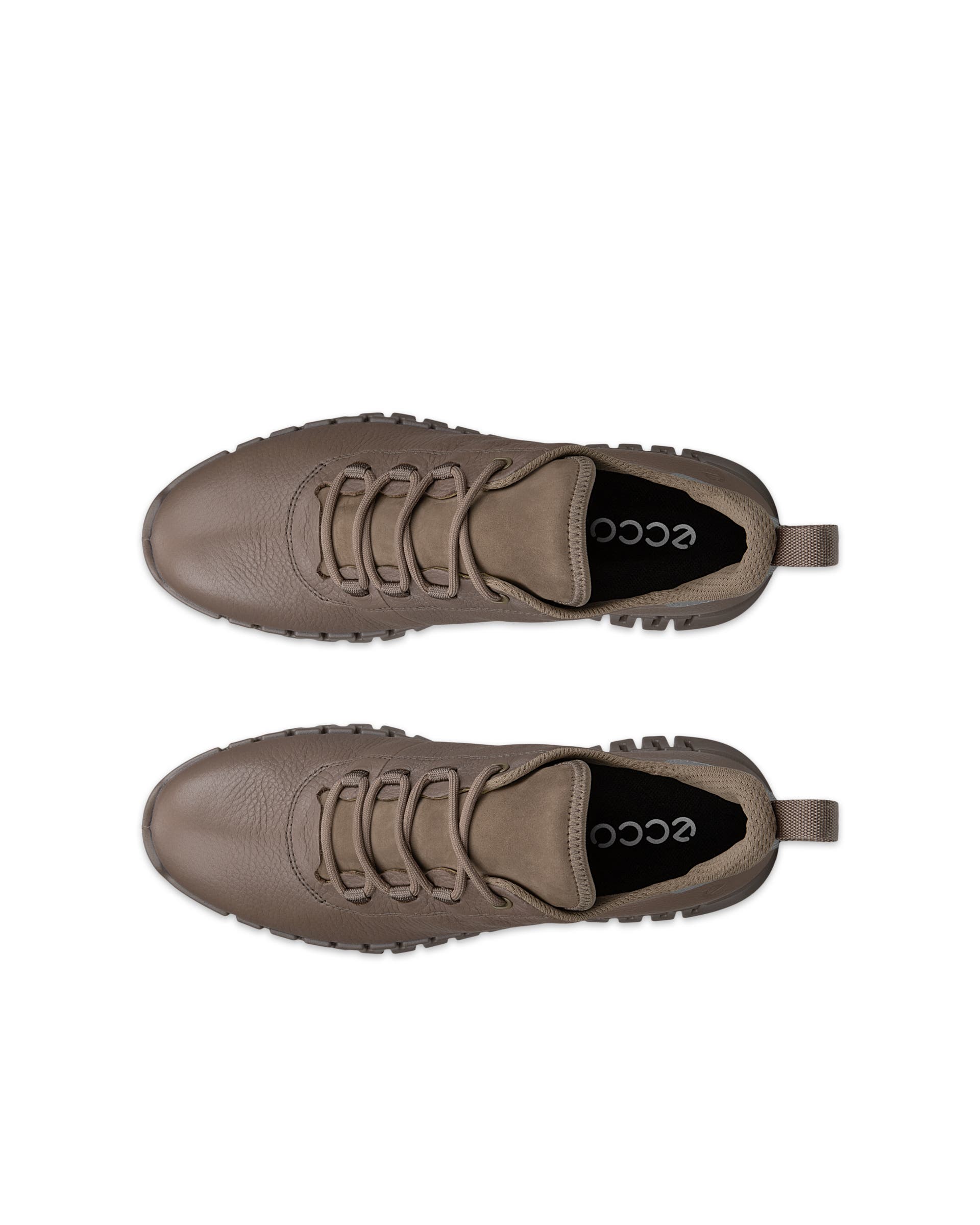 ECCO® GRUUV Damen Ledersneaker mit Gore-Tex - Braun - Top left pair