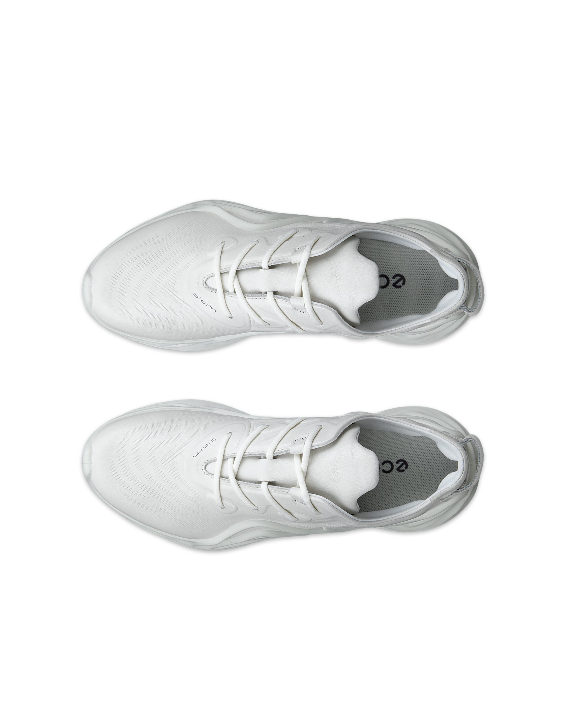 ECCO® Biom Infinite baskets en cuir pour femme - Blanc - Top left pair