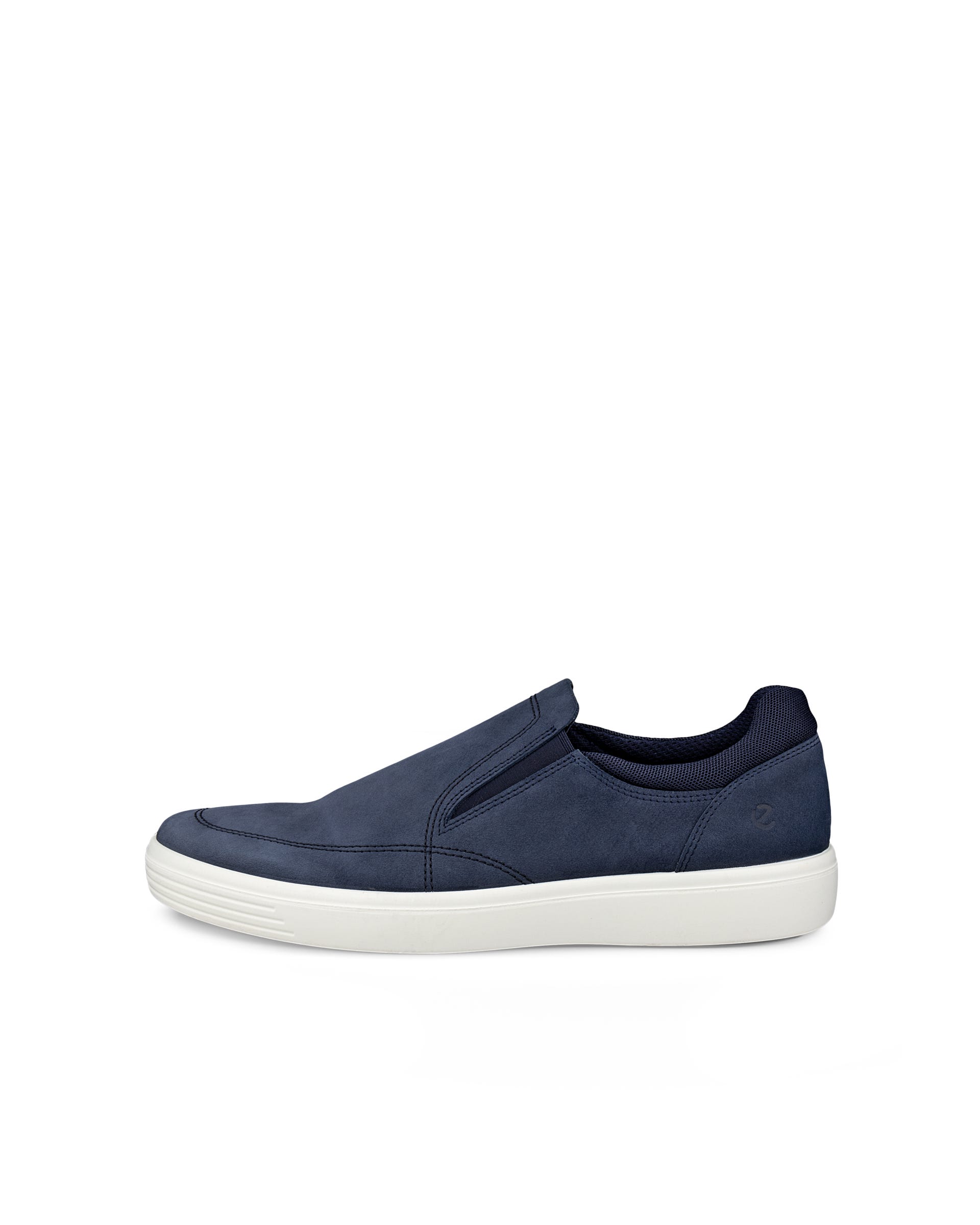 ECCO® CLASSIC SNEAKER chaussures sans lacet en nubuck pour homme - Bleu - Outside