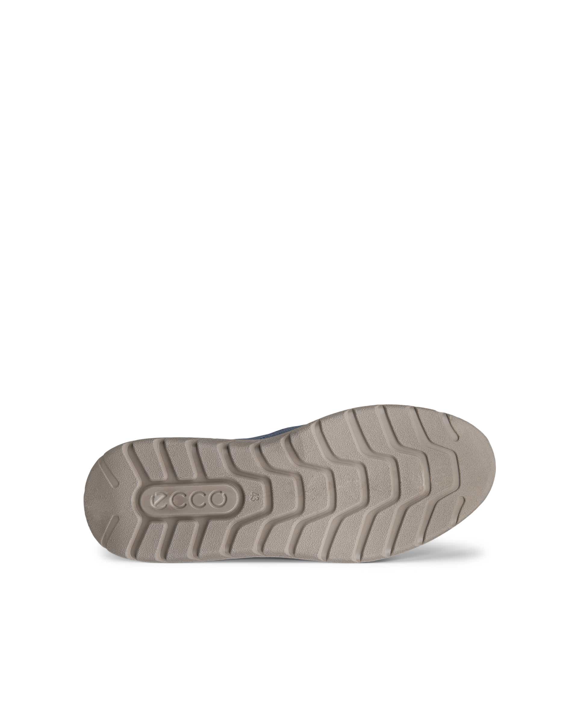 Męskie nubukowe wsuwane buty sportowe ECCO® CITY STRIDE - Niebieski - Sole