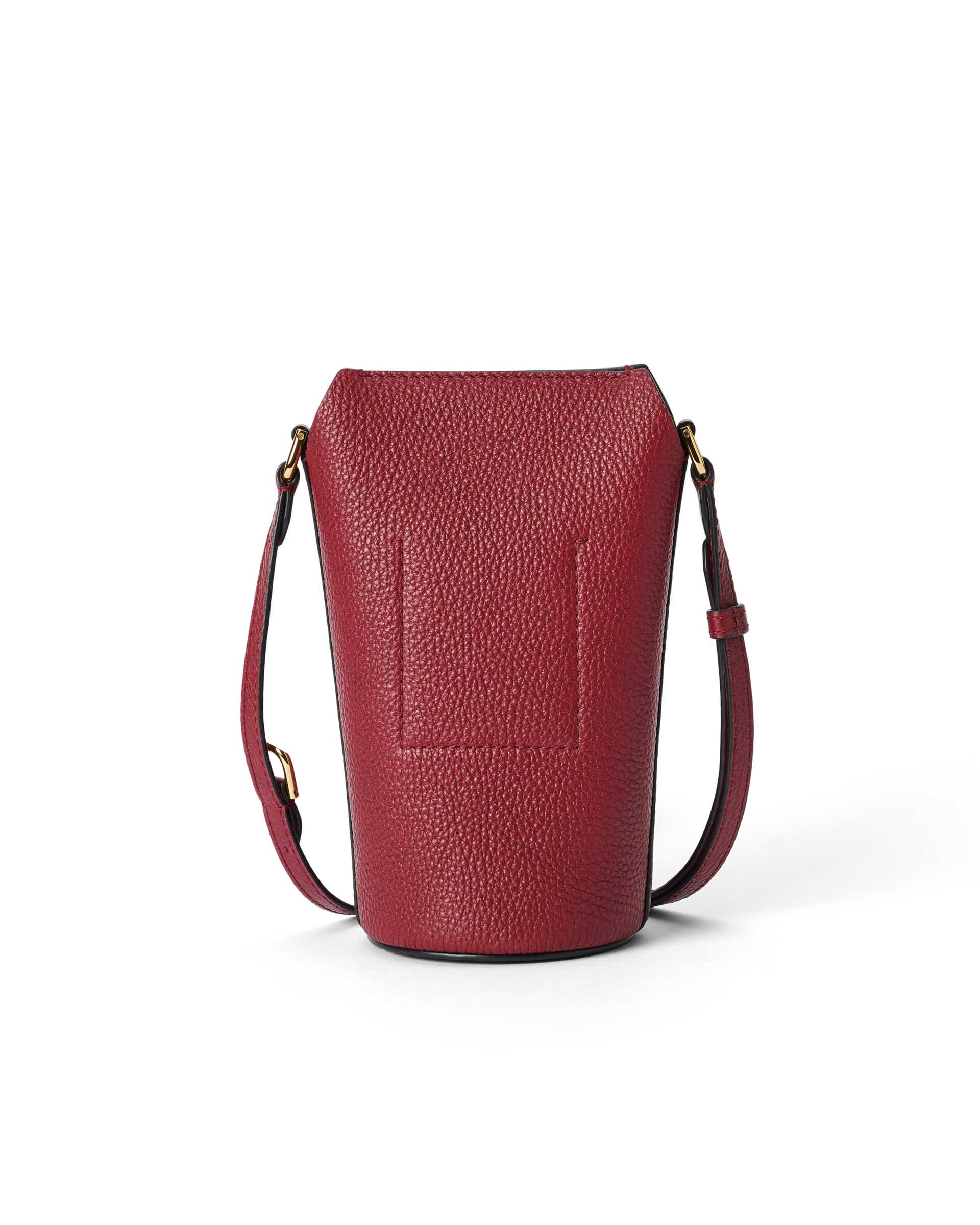 ECCO® Pot Bag kožna torba preko ramena - Crvena - Back