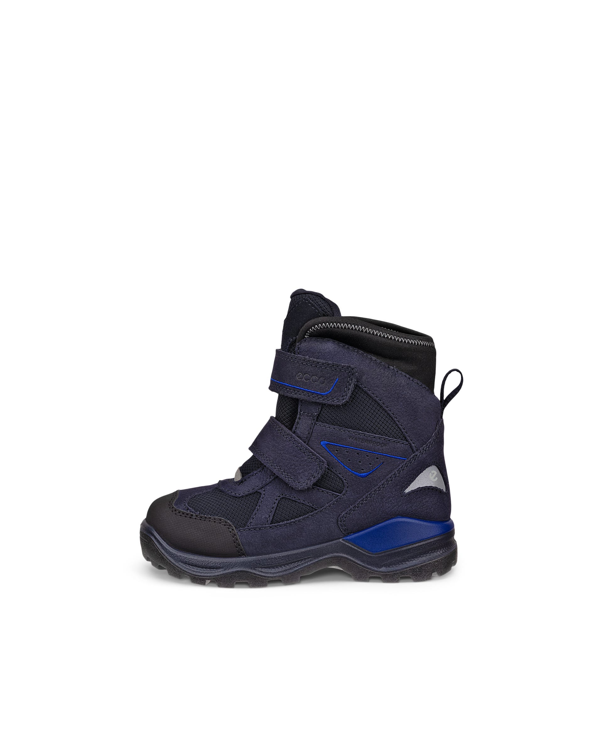 Dziecięce wodoodporne nubukowe buty zimowe ECCO® SNOW MOUNTAIN - Niebieski - Outside