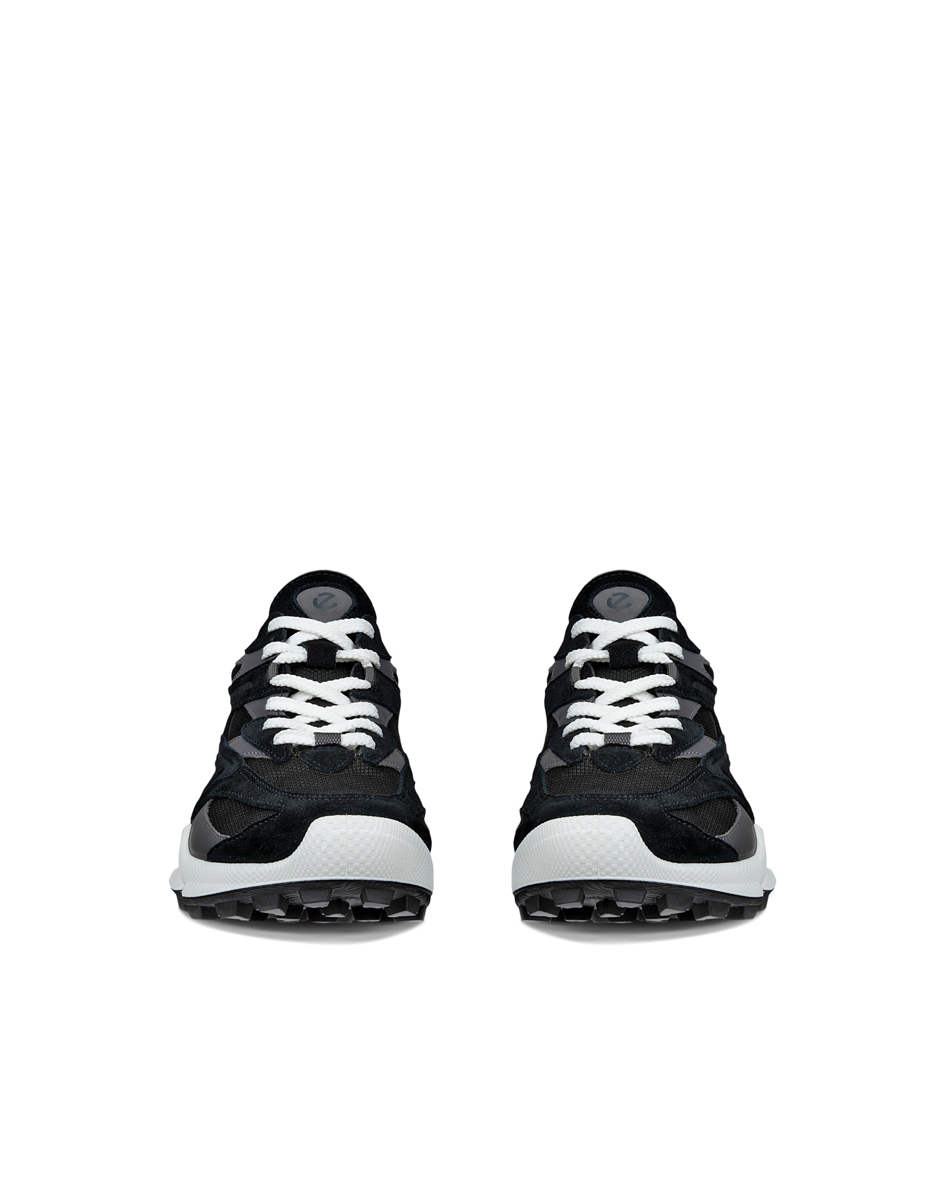 ECCO® BIOM C-TRAIL Damen Sneaker aus Veloursleder - Schwarz - Front pair