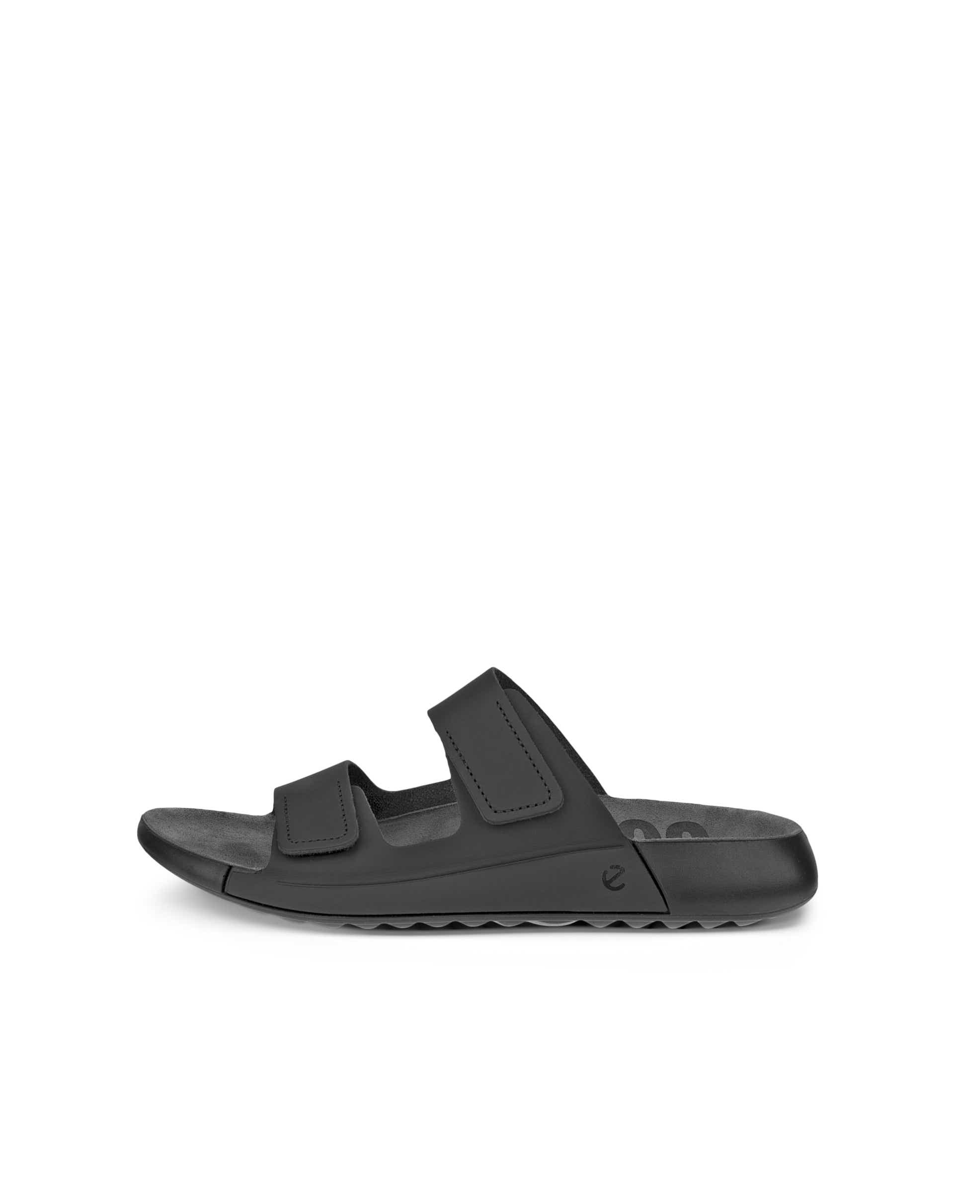 Women's ECCO® Cozmo Leather Two Strap Sandal | Black Women's ECCO® Cozmo Leather Two Strap Sandal | Black