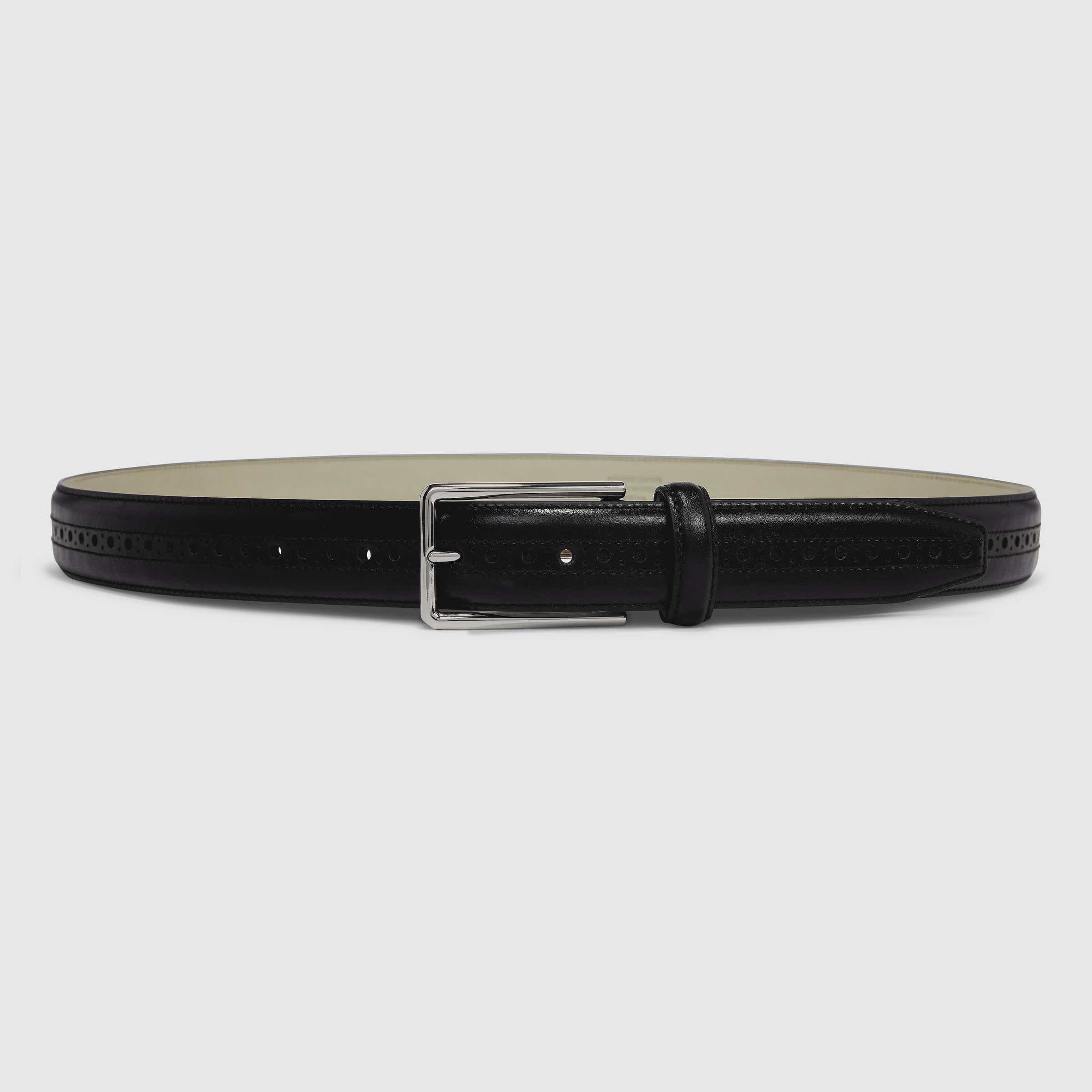 ECCO Belts Formal Braided Large メンズ レザーベルト - ブラック - Main