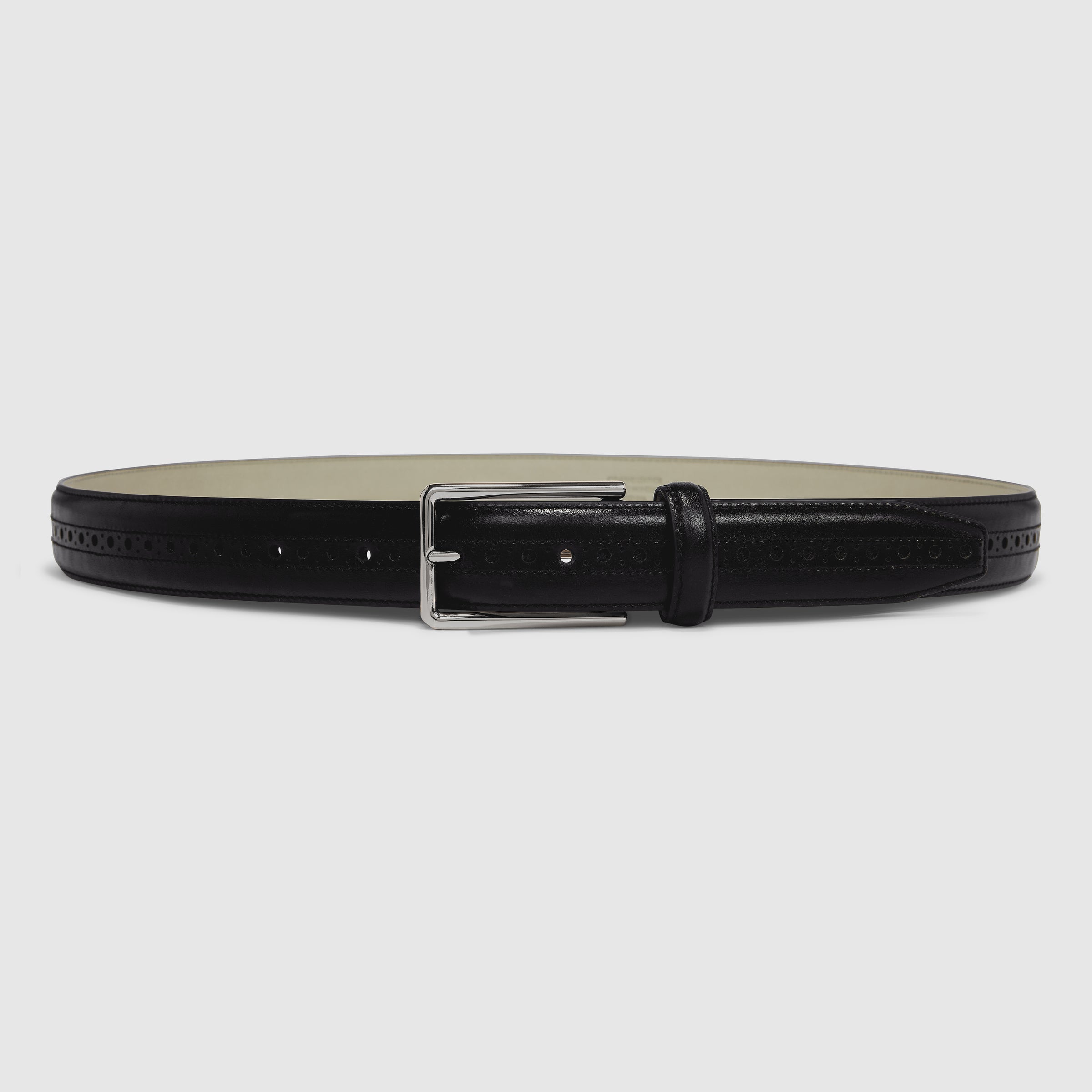 ECCO Belts Formal Braided Large メンズ レザーベルト - ブラック - Main