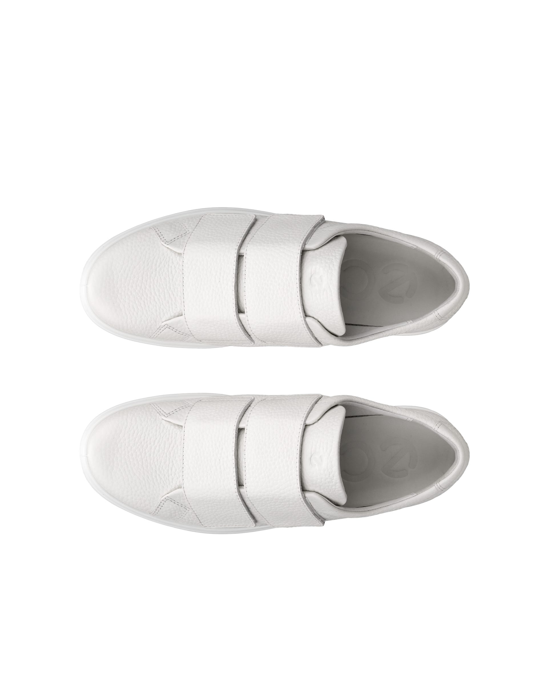 ECCO® Soft 60 baskets en cuir pour femme - Blanc - Top left pair