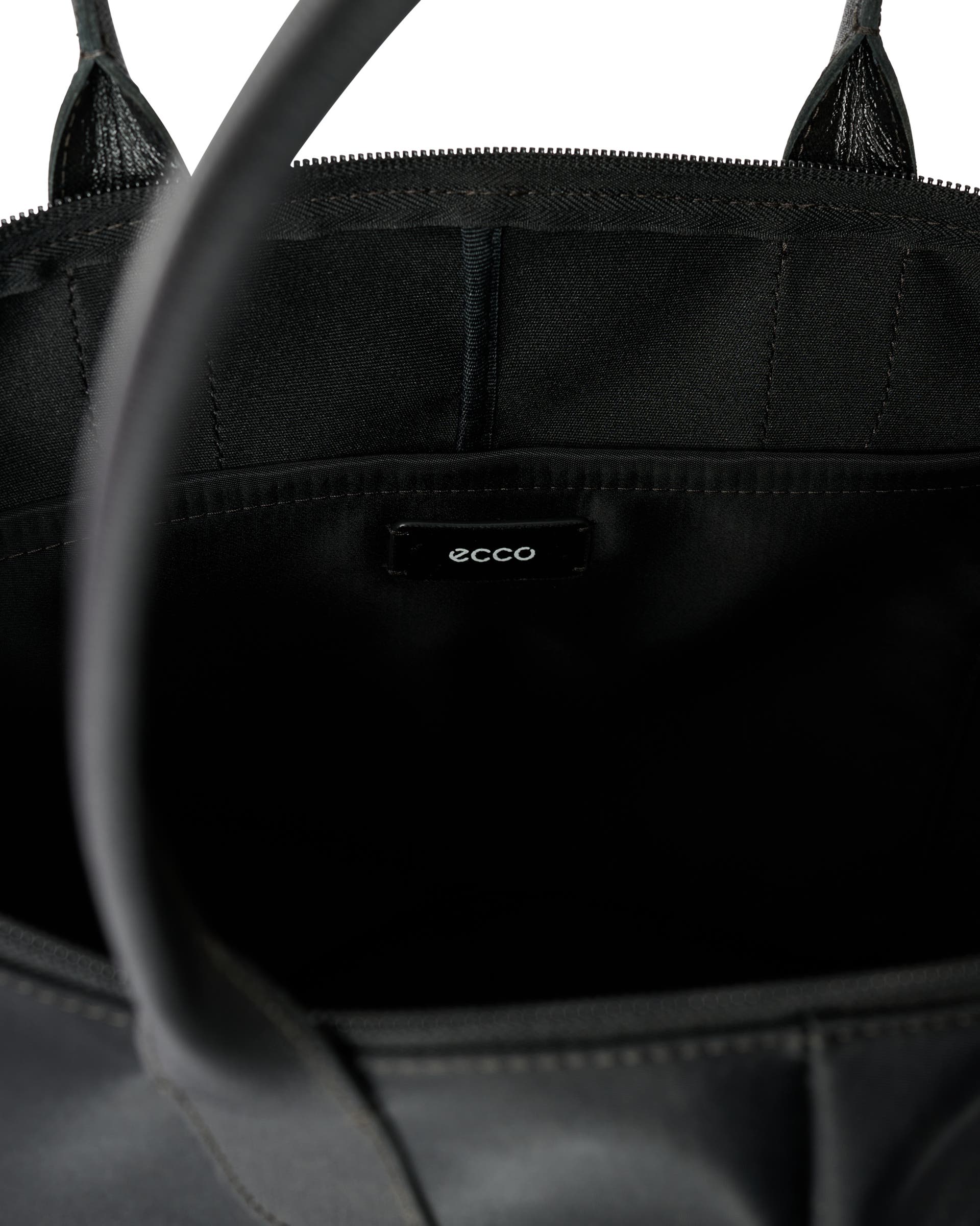 Kožená taška tote ECCO® Tote - Černá - Inside