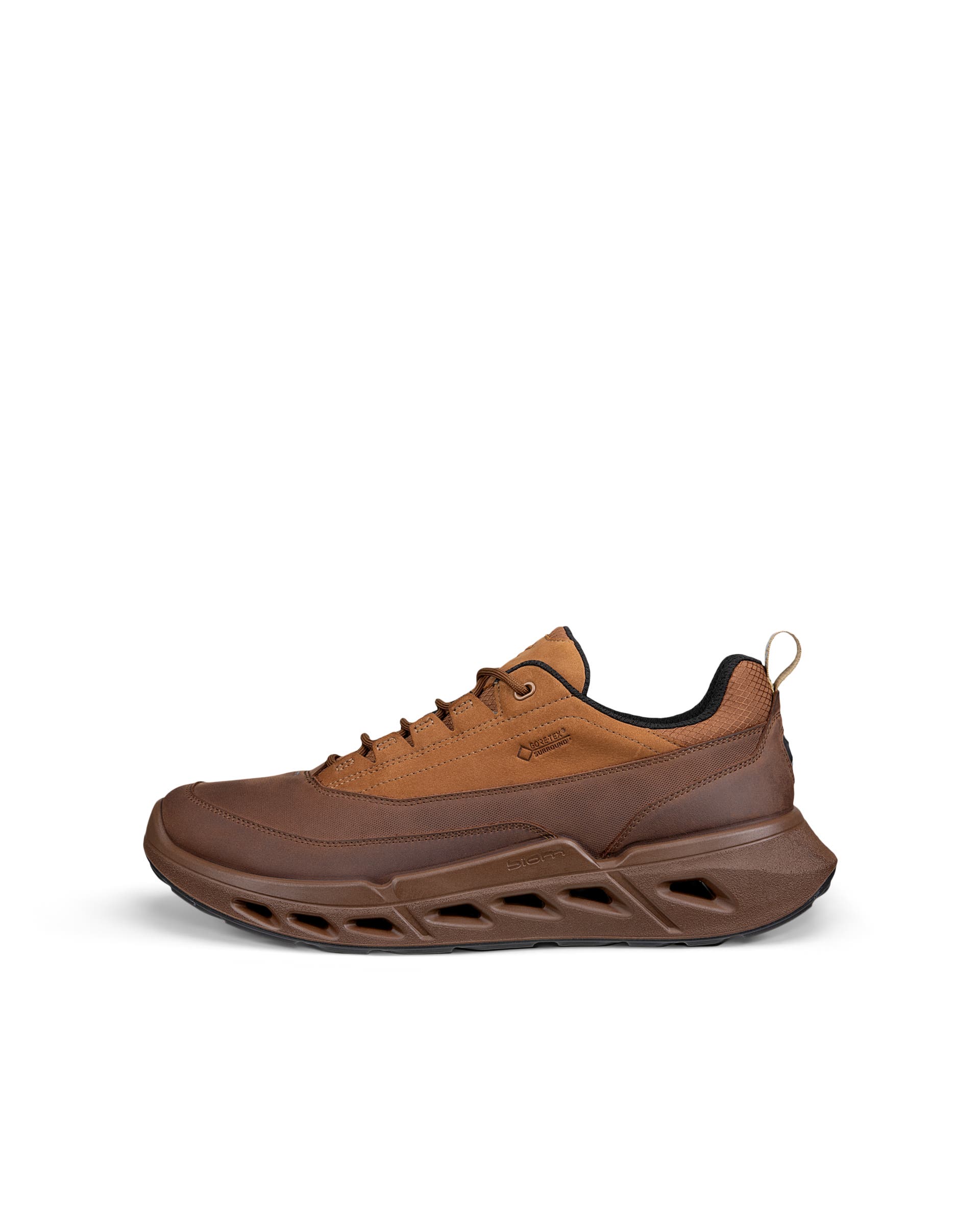 ECCO® BIOM 720 baskets en cuir Gore-Tex pour homme - Brun - Outside