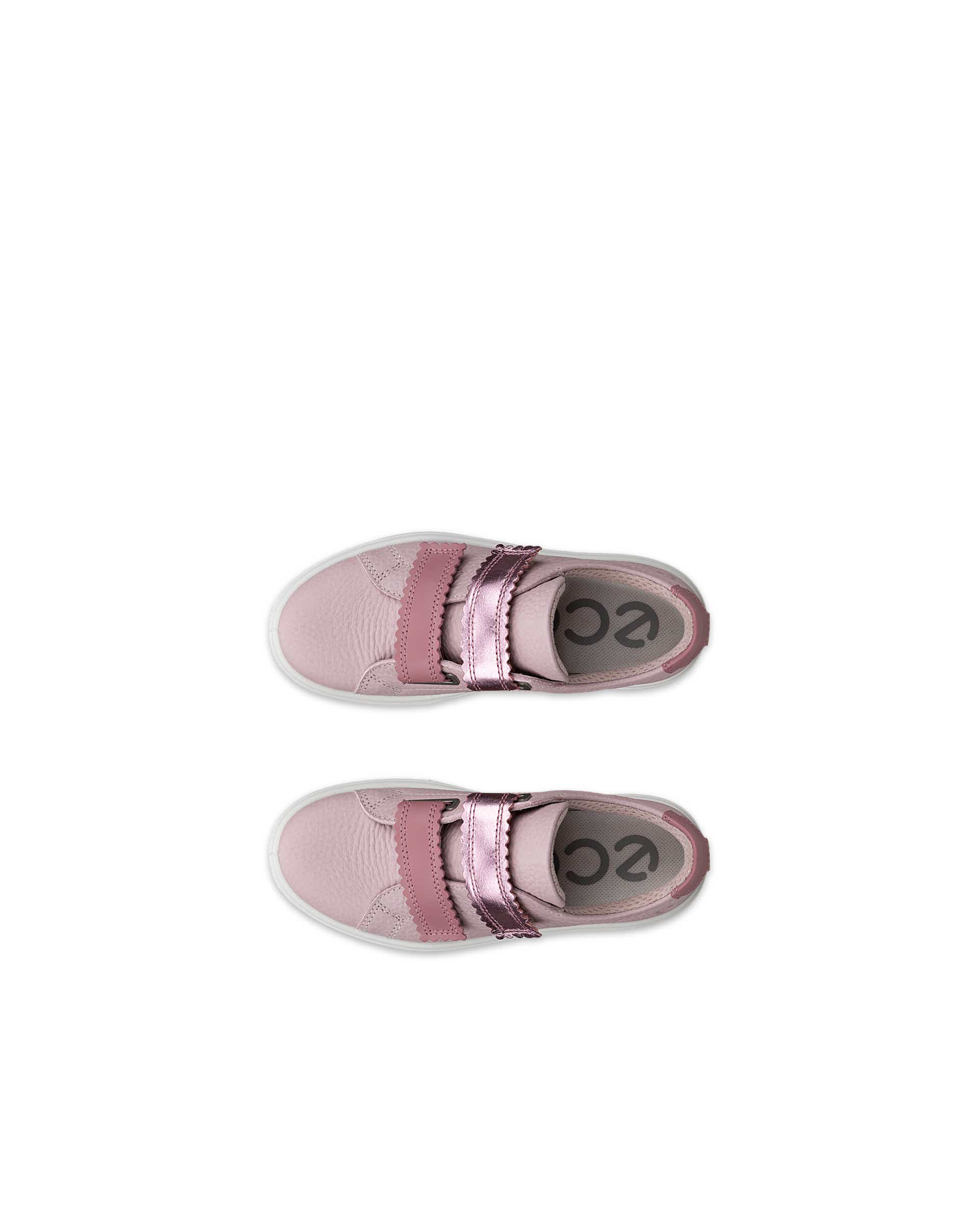 ECCO® SOFT 60 dječje kožne tenisice - Ružičasta - Top left pair