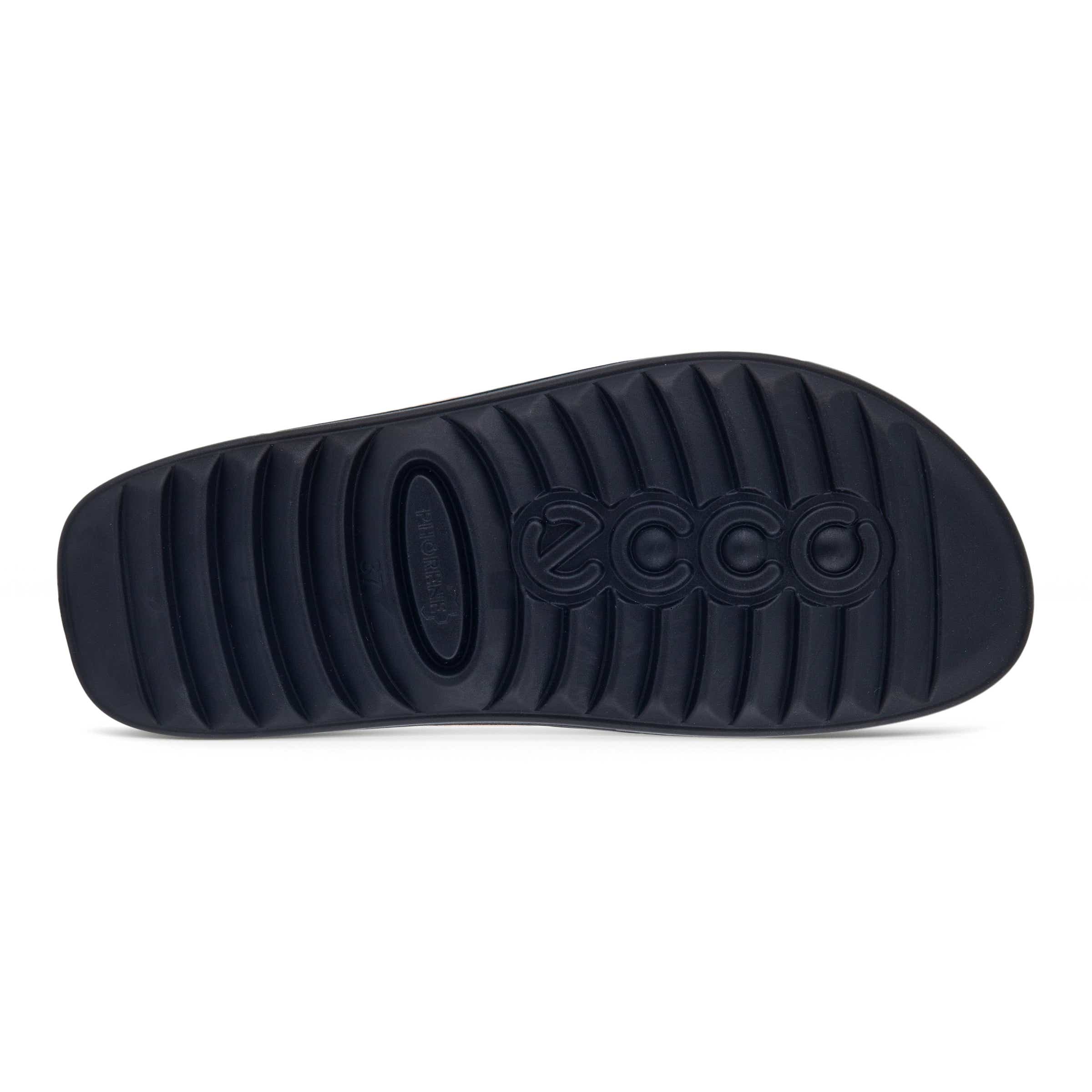 ECCO Cozmo Sandal ウィメンズ レザー2ストラップサンダル - イエロー - Sole