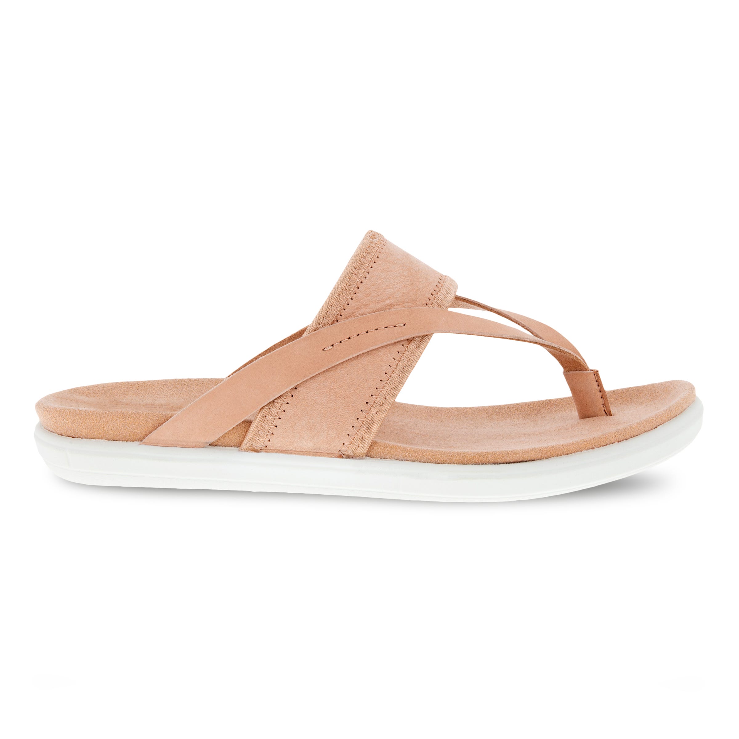 ECCO Simpil Women's Thong Sandal - Brown - Outside